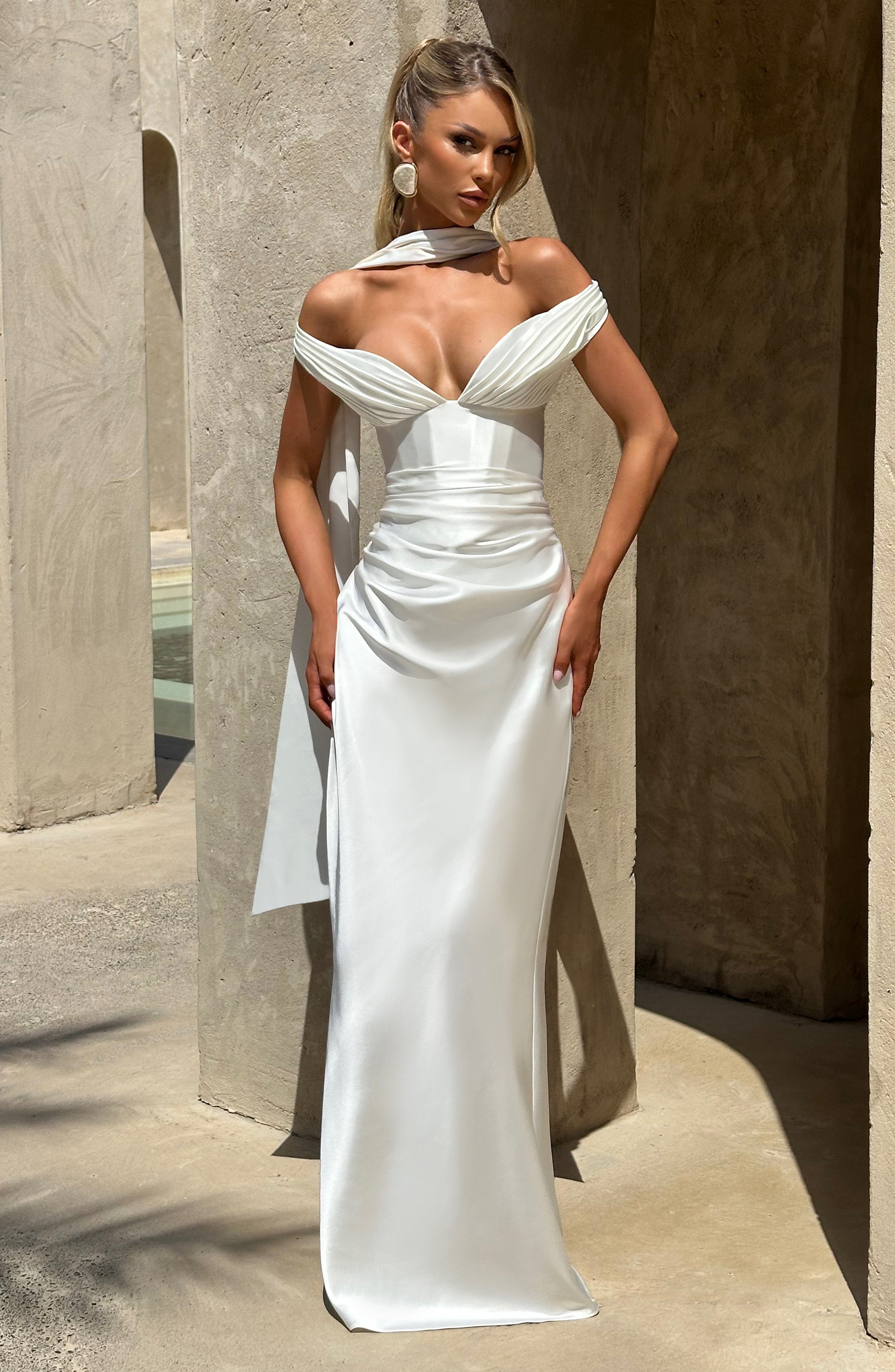 minilena Aurelia Maxi Dress Ivory