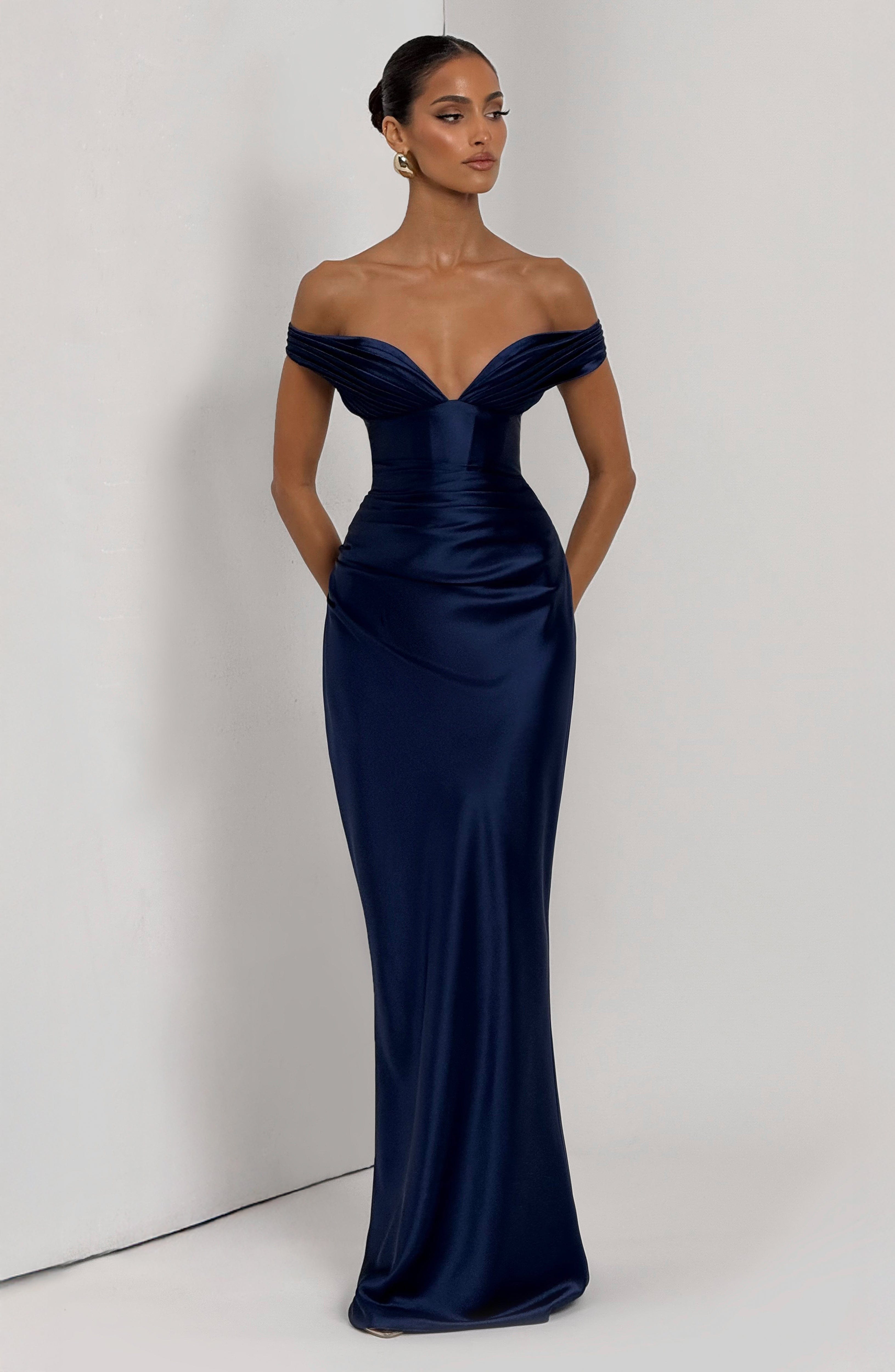 minilena Aurelia Maxi Dress Navy