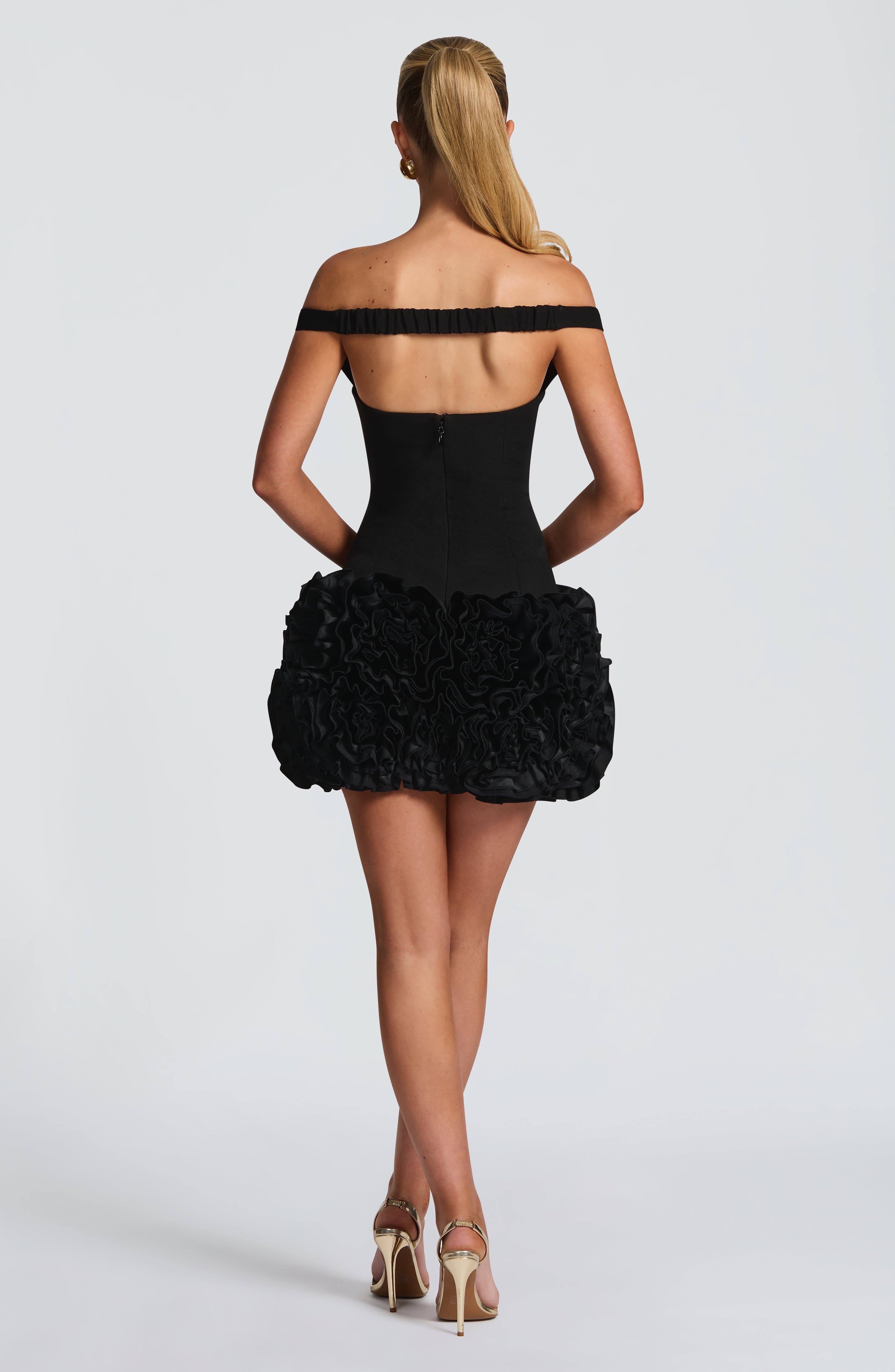 minilena Aveta Mini Dress Black