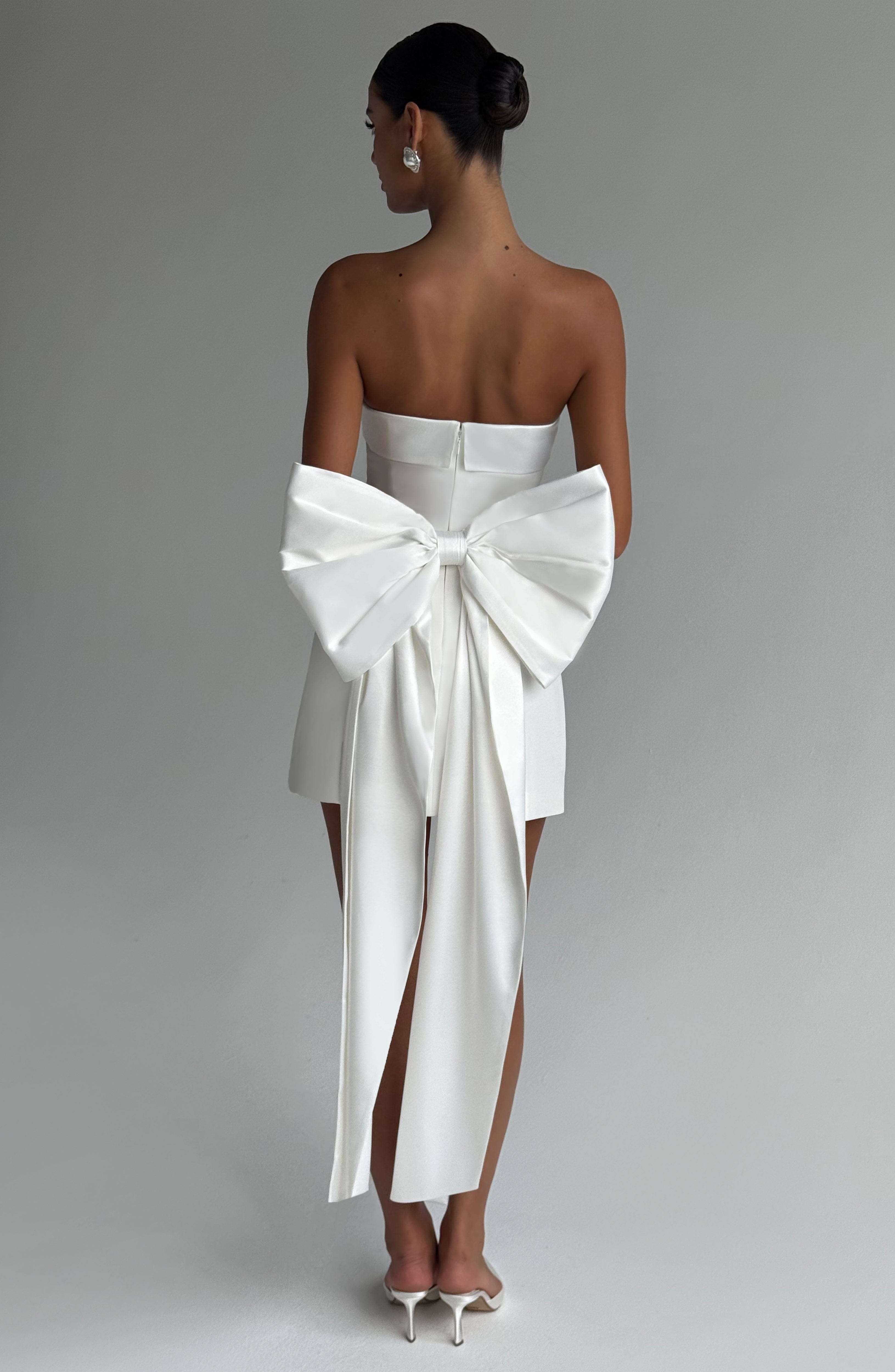 minilena Barbara Mini Dress Ivory