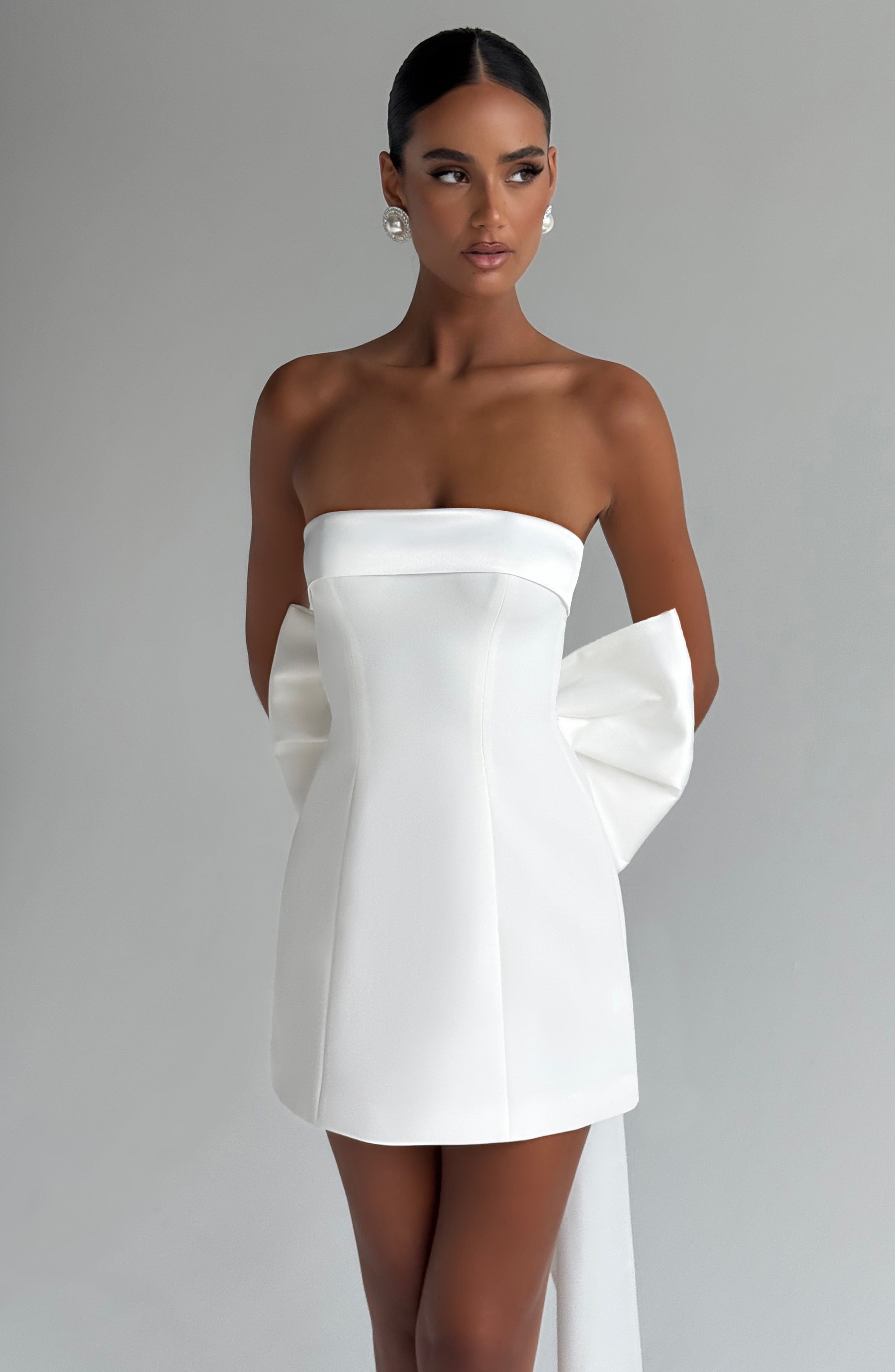 minilena Barbara Mini Dress Ivory