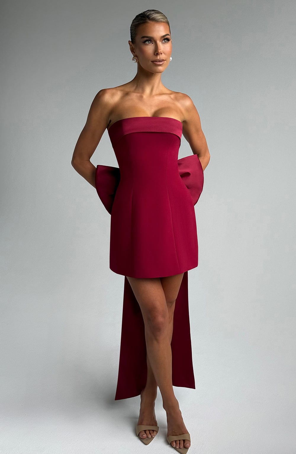 minilena Barbara Mini Dress Wine
