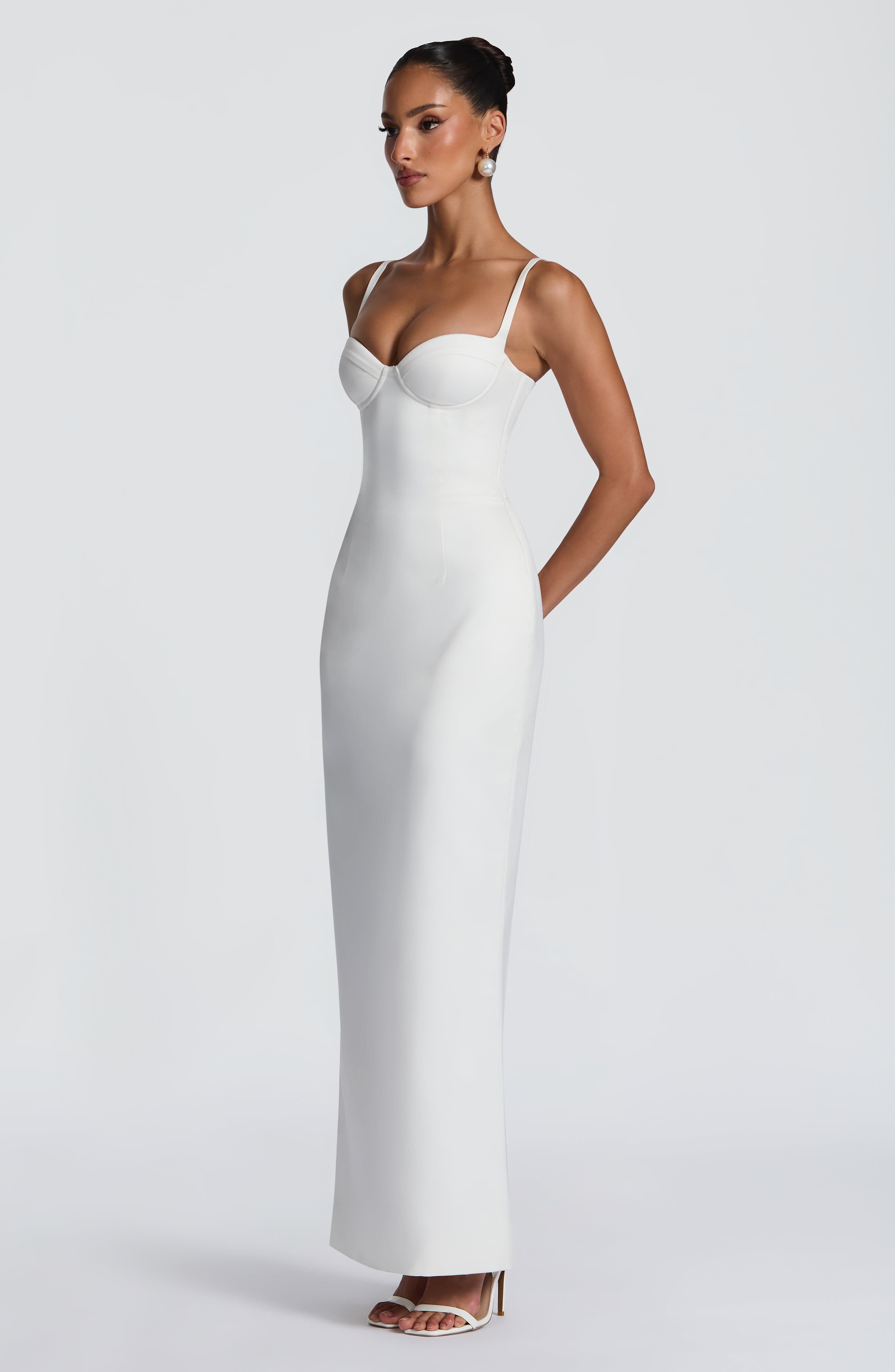 minilena Bennett Maxi Dress Ivory