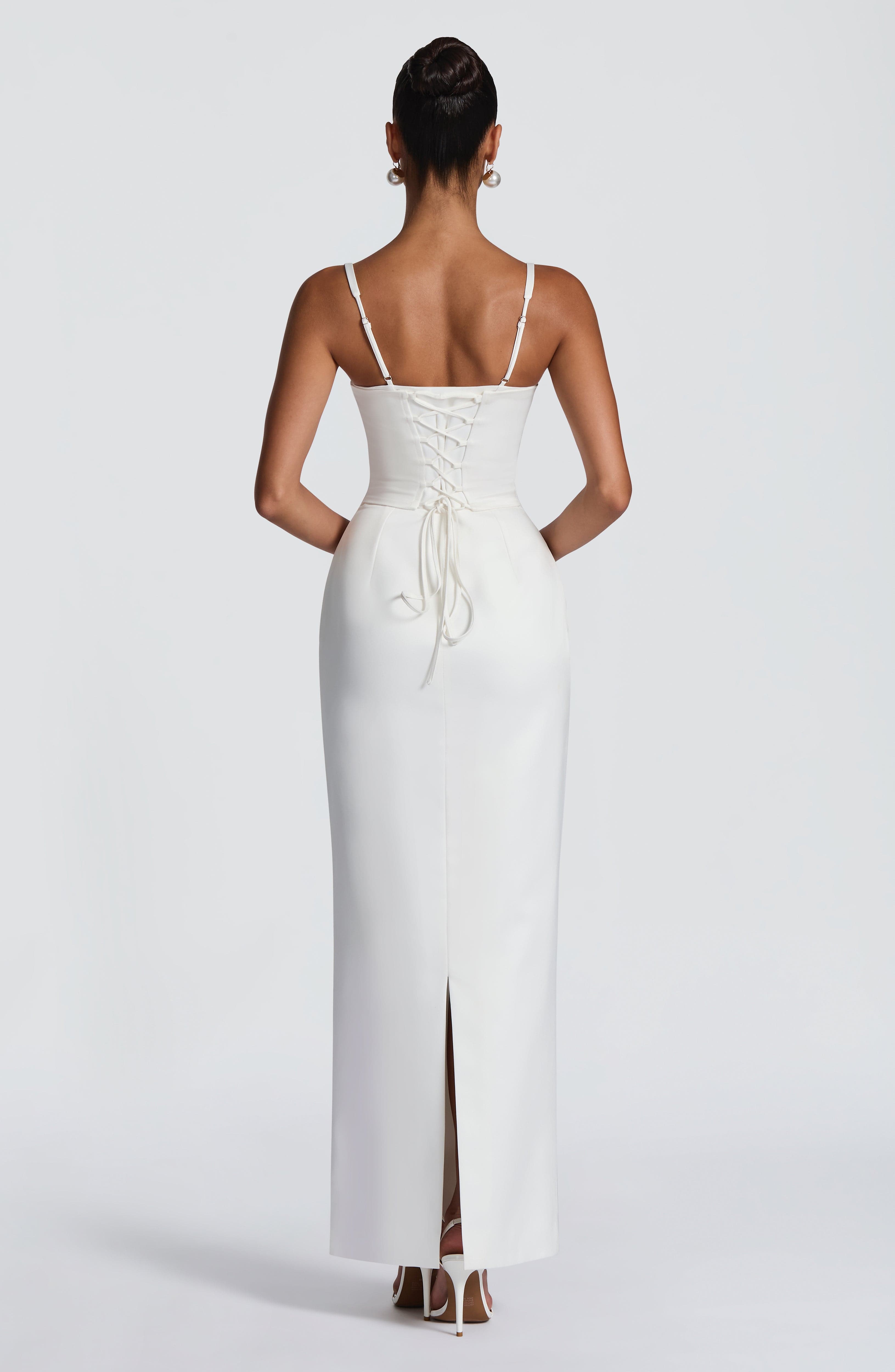 minilena Bennett Maxi Dress Ivory