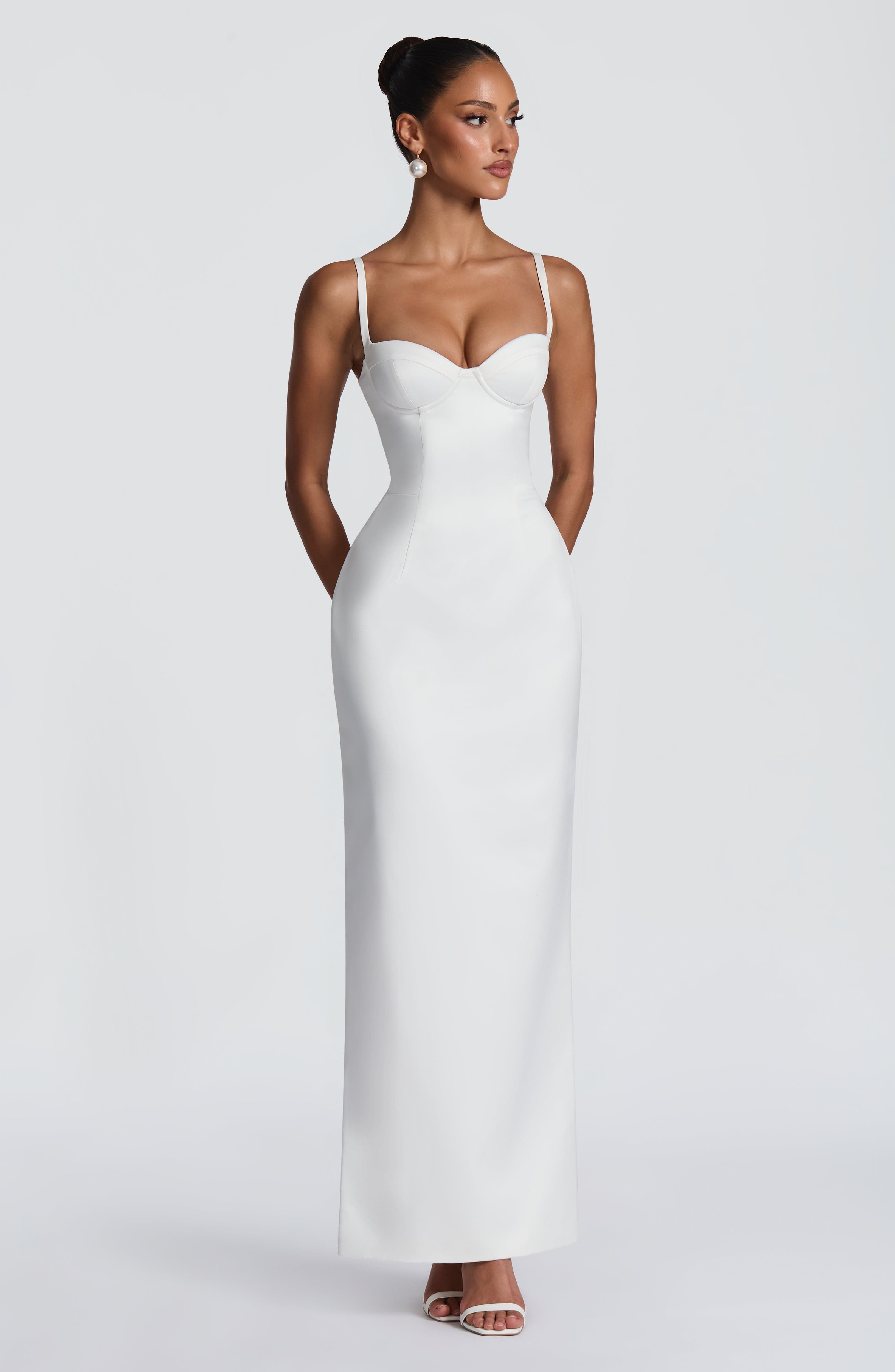 minilena Bennett Maxi Dress Ivory