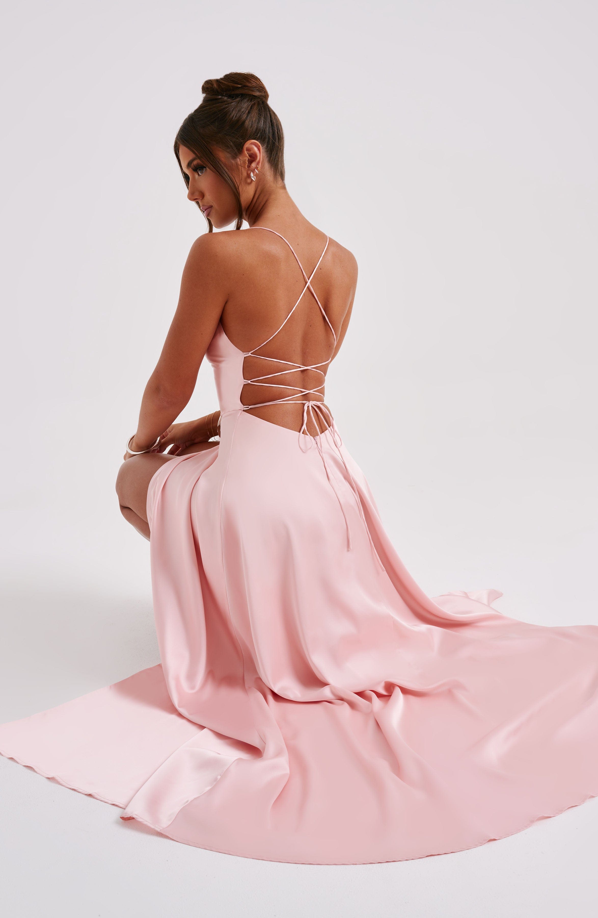 minilena Bethany Maxi Dress Blush