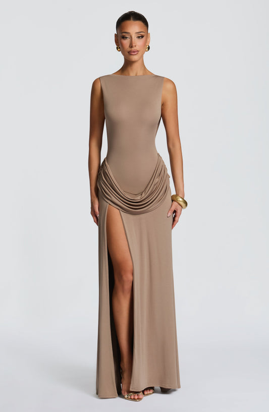 minilena Bruna Maxi Dress Stone