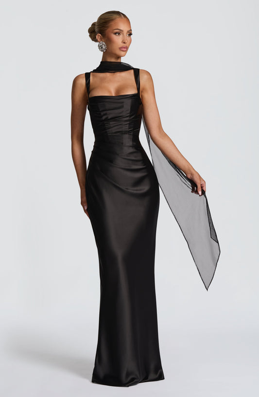 minilena Calanthe Maxi Dress Black