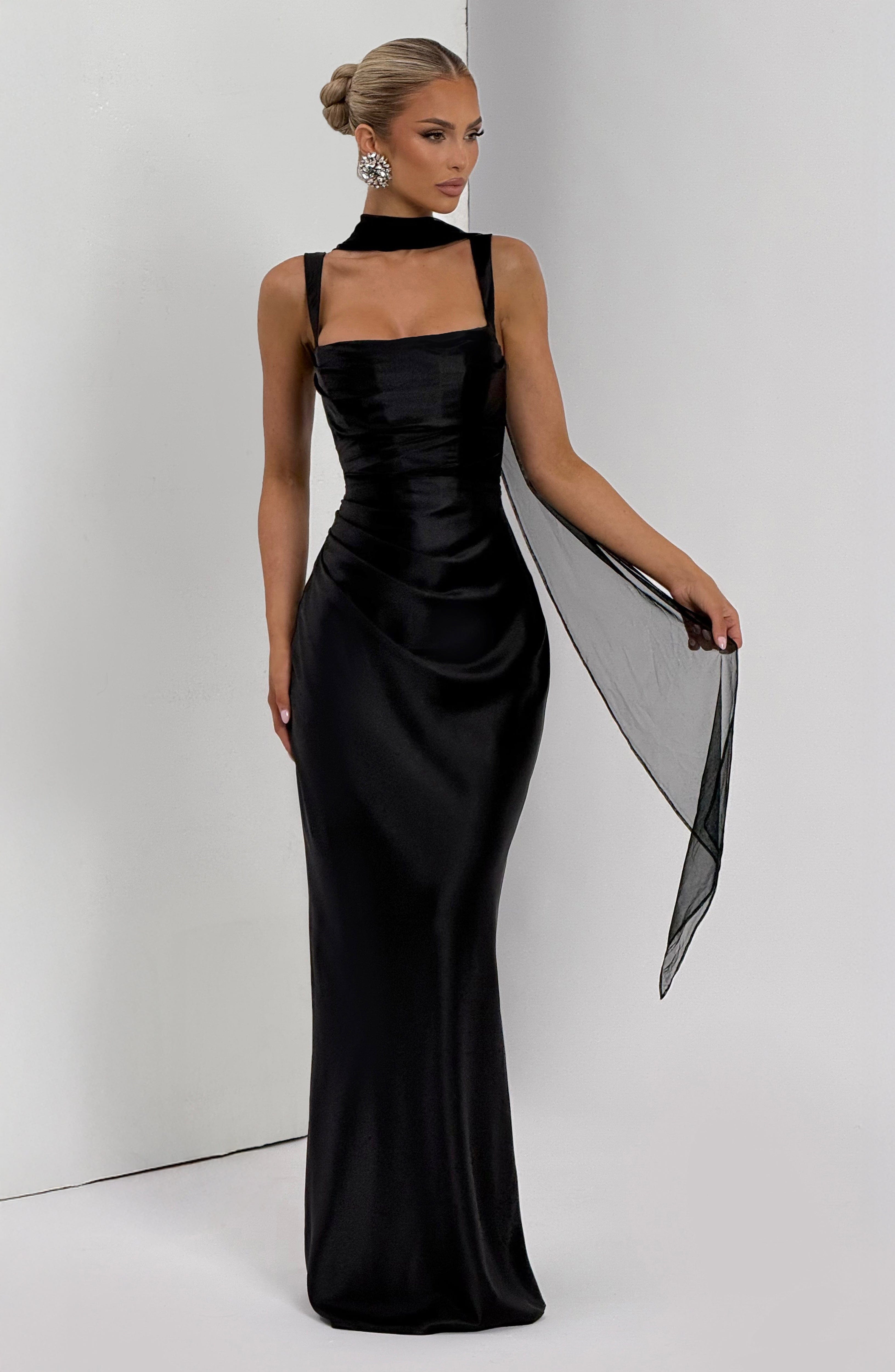 minilena Calanthe Maxi Dress Black