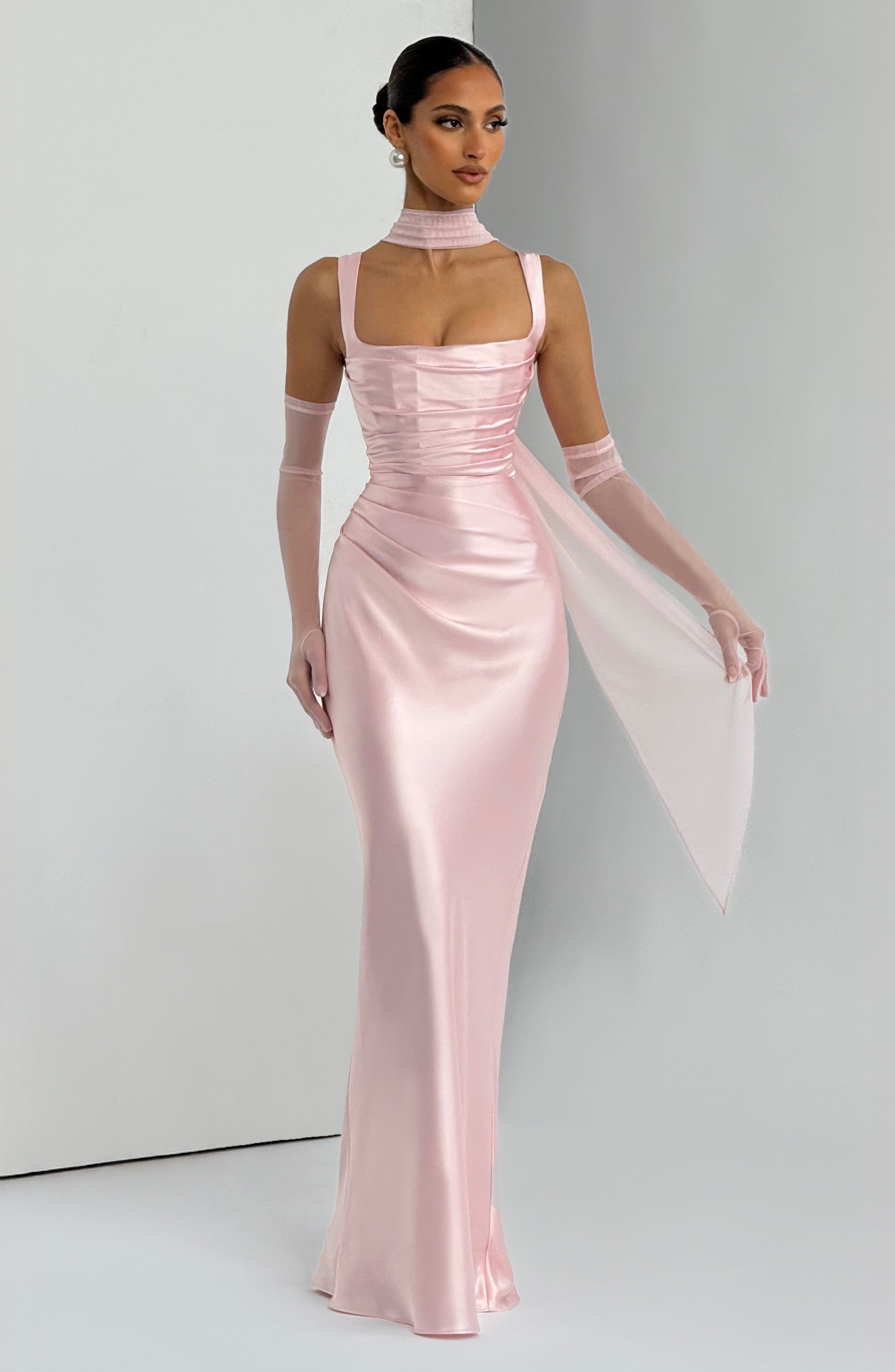 minilena Calanthe Maxi Dress Blush