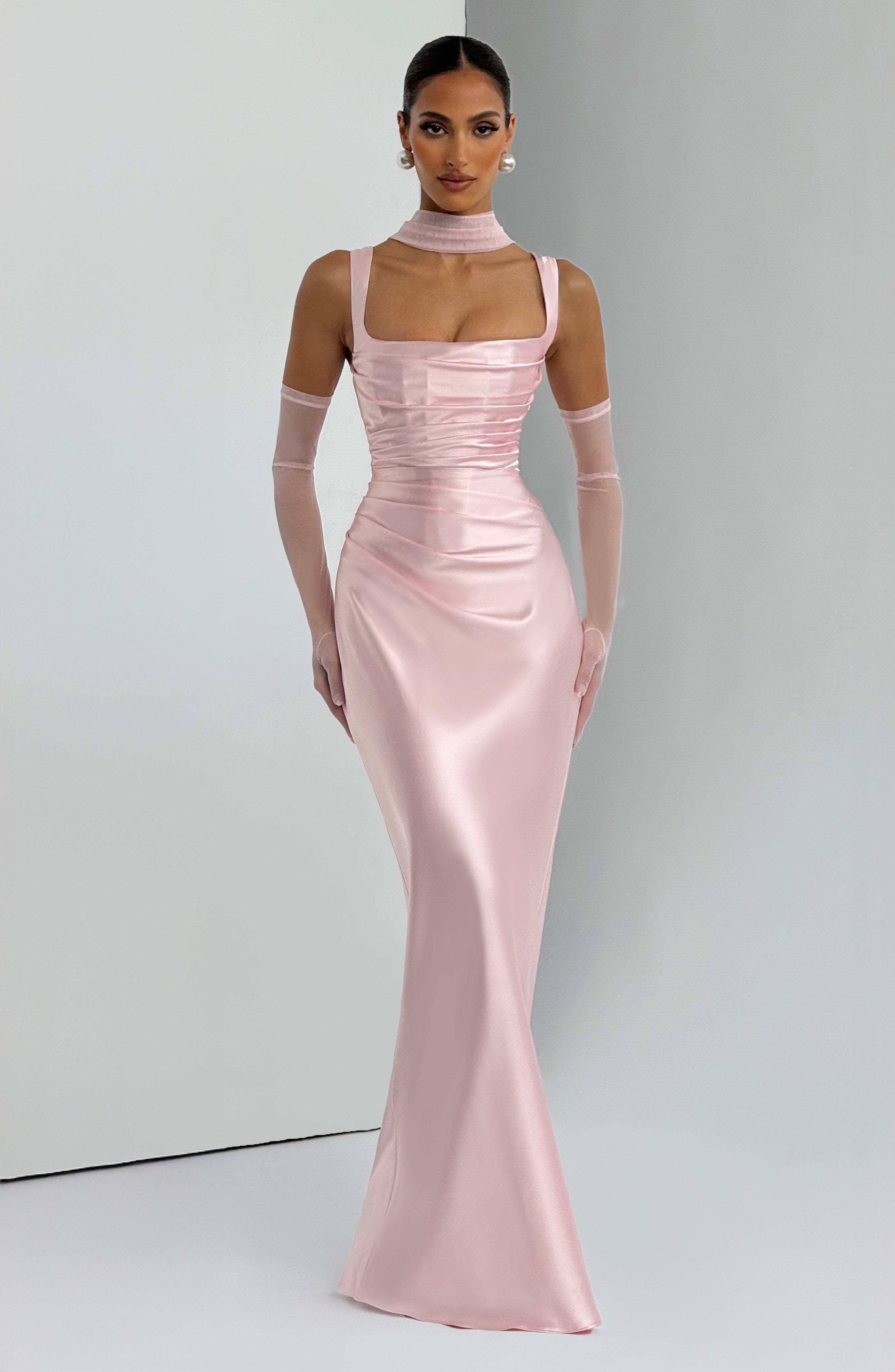 minilena Calanthe Maxi Dress Blush