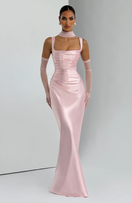 minilena Calanthe Maxi Dress Blush