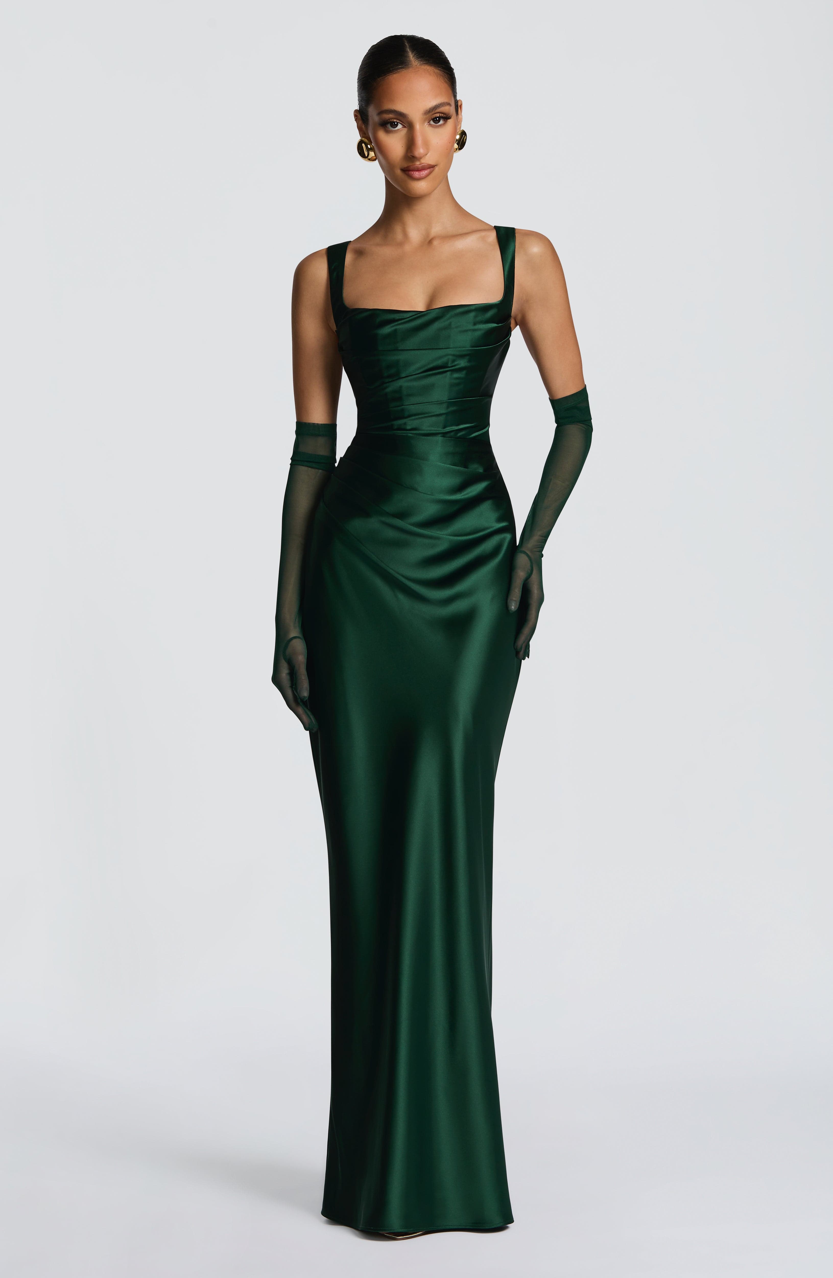 minilena Calanthe Maxi Dress Emerald