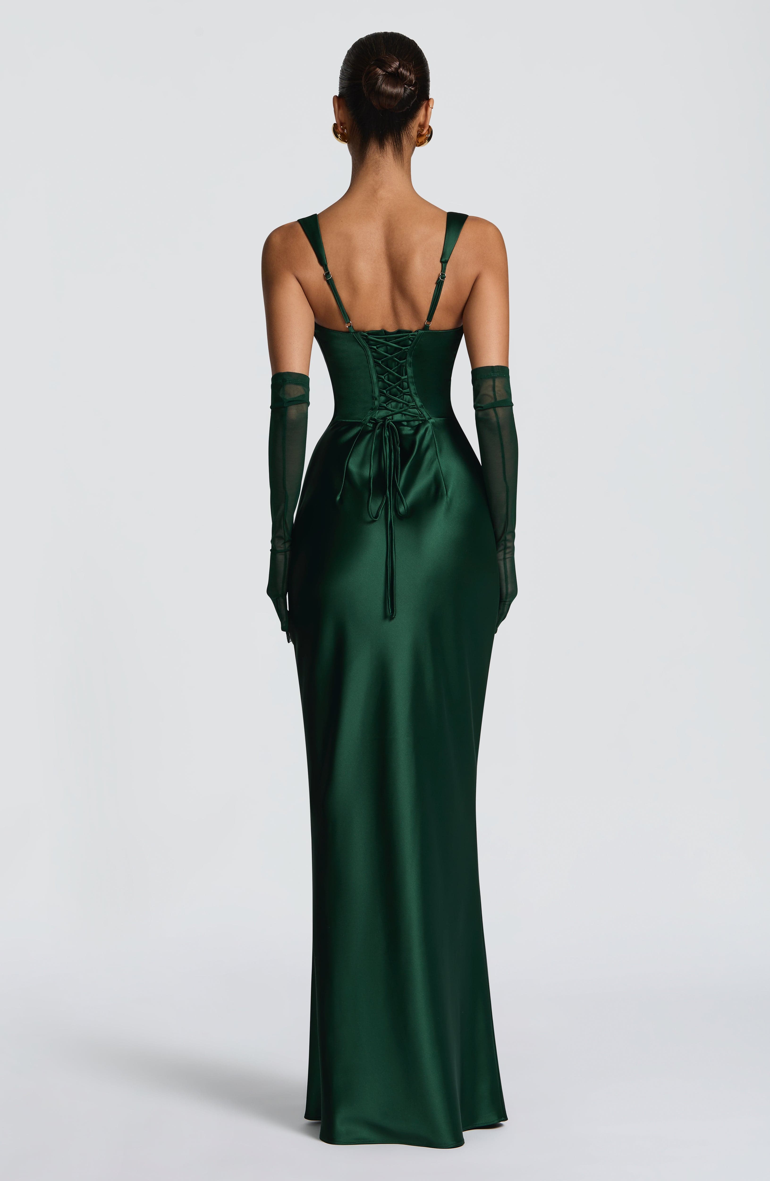minilena Calanthe Maxi Dress Emerald