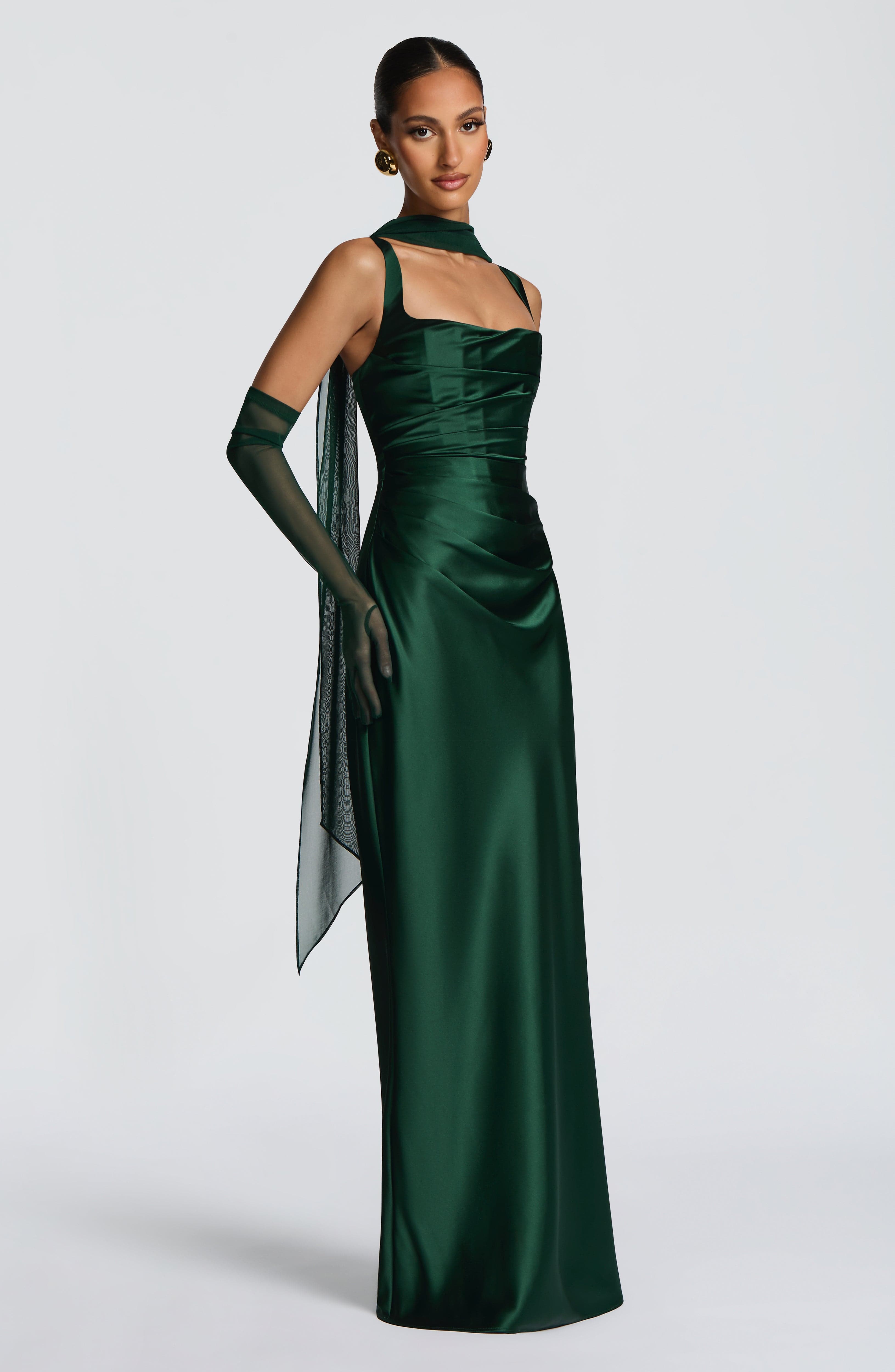 minilena Calanthe Maxi Dress Emerald