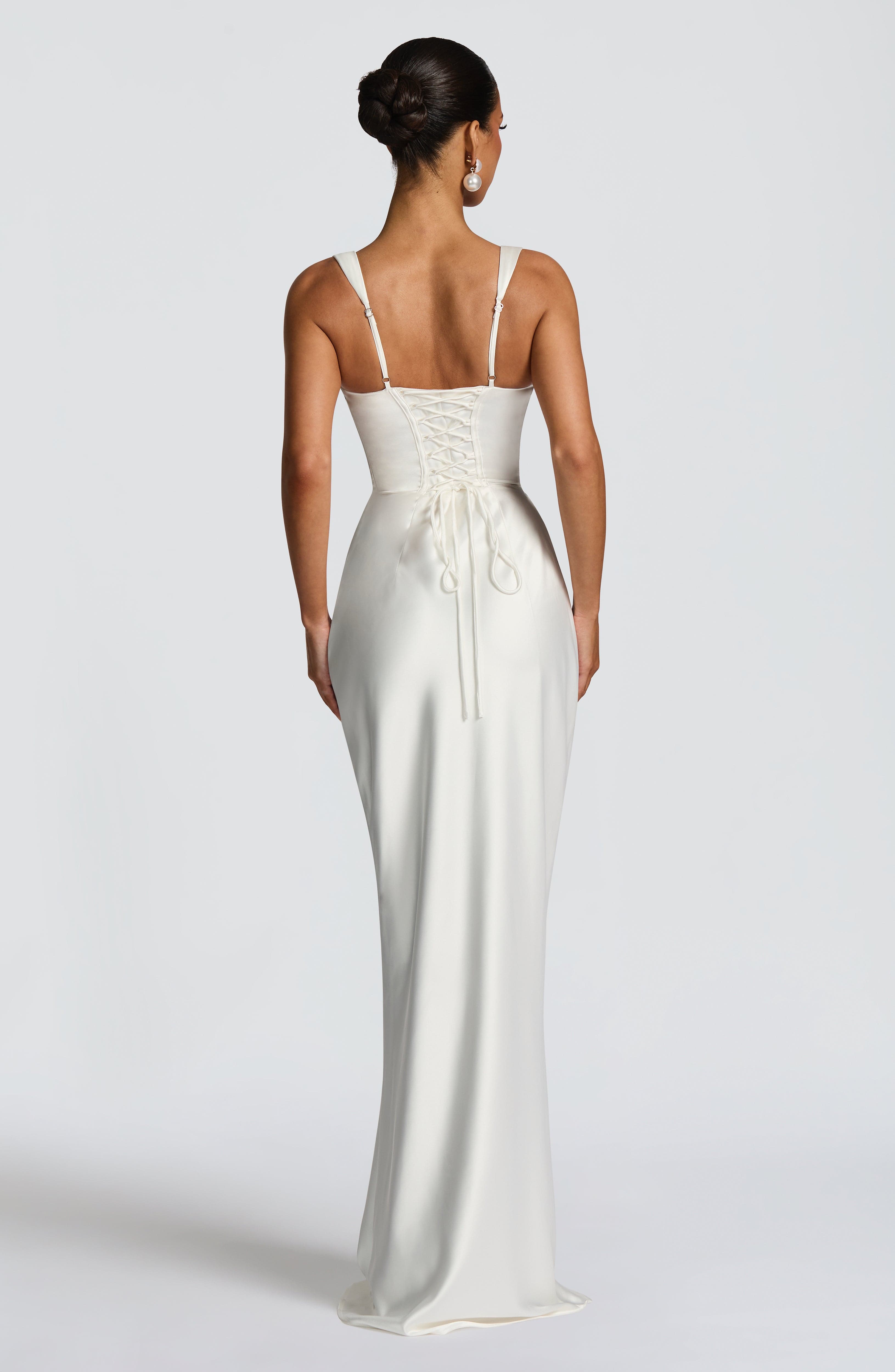 minilena Calanthe Maxi Dress Ivory