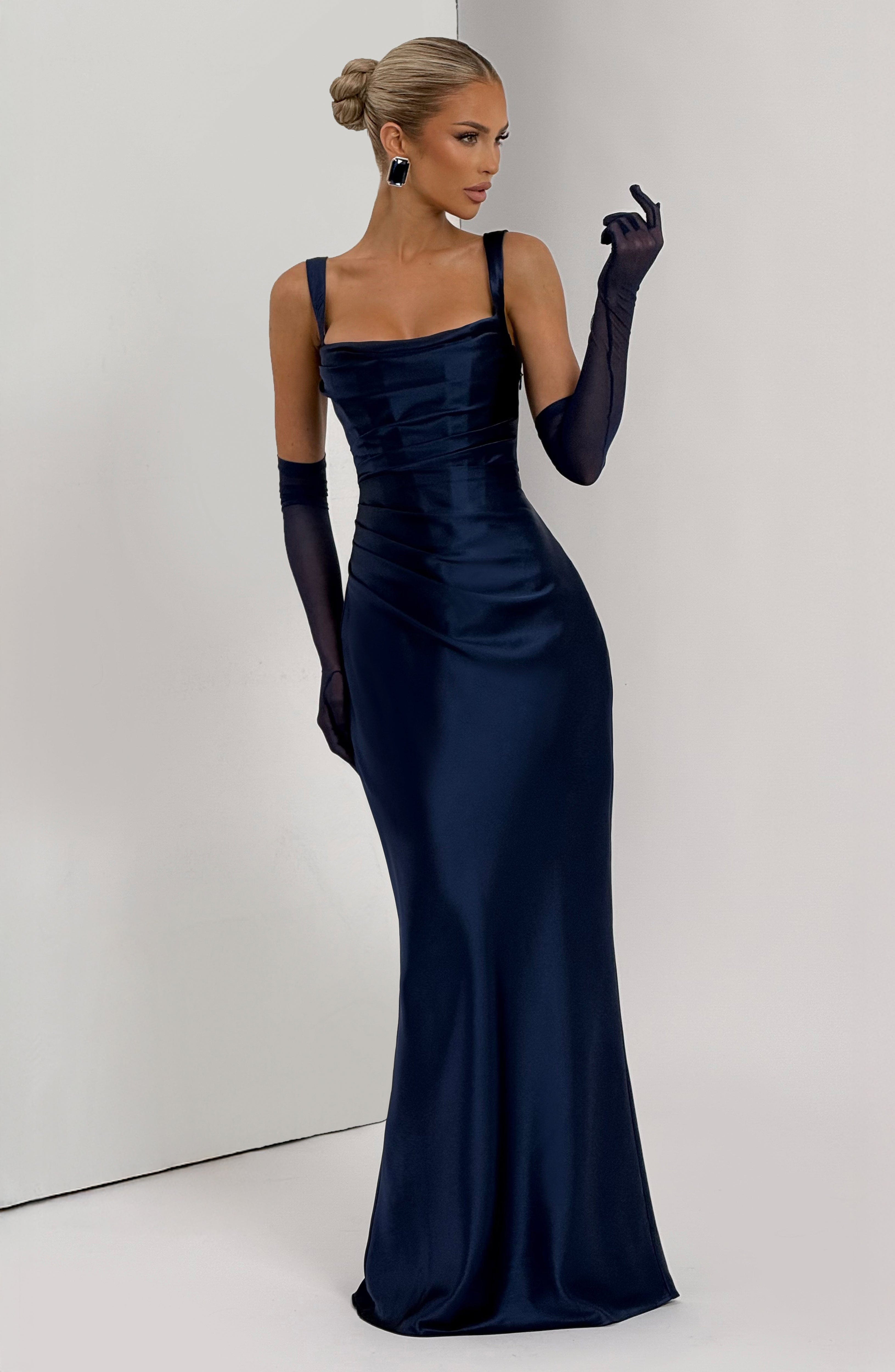 minilena Calanthe Maxi Dress Navy