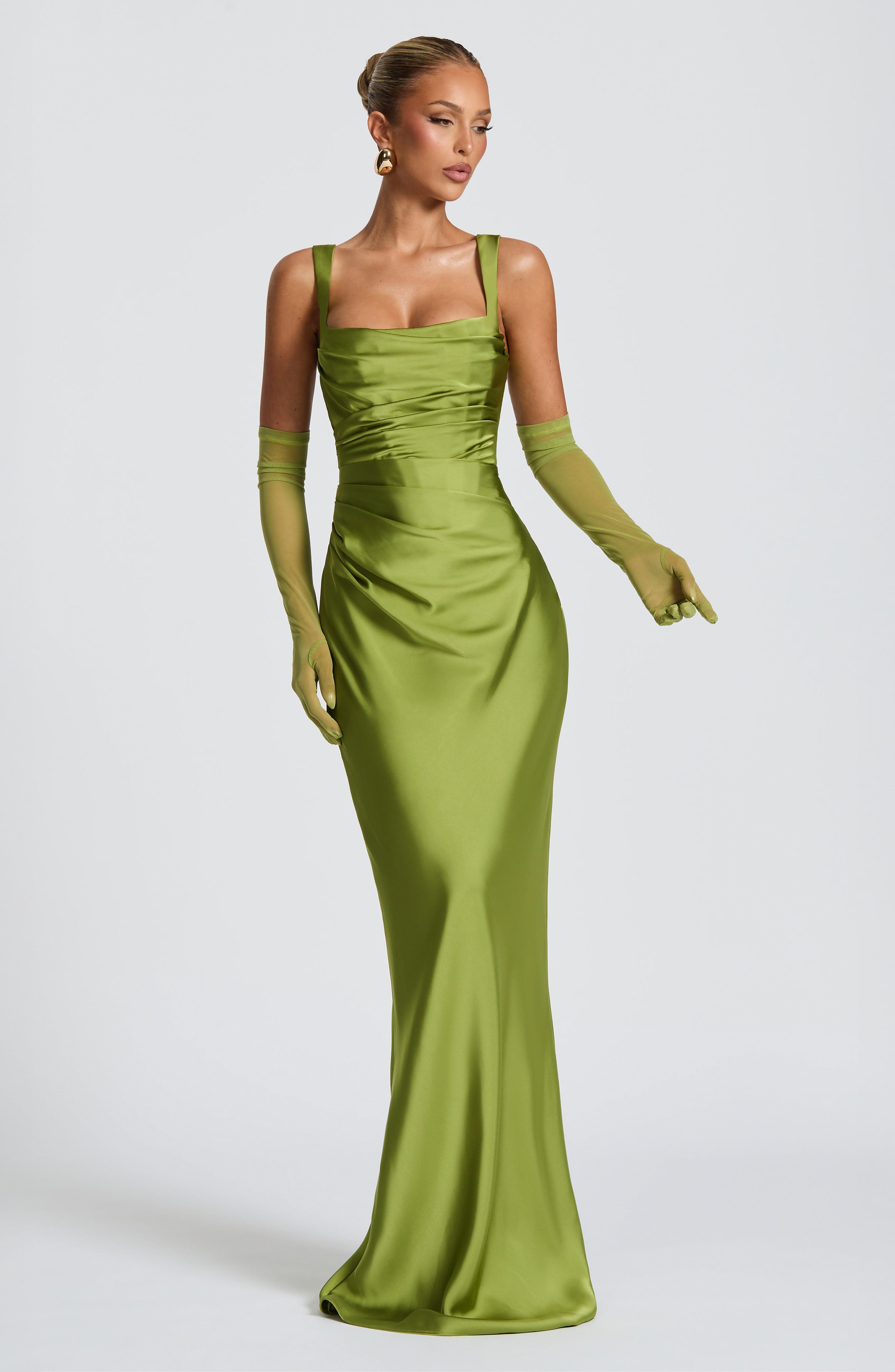 minilena Calanthe Maxi Dress Olive