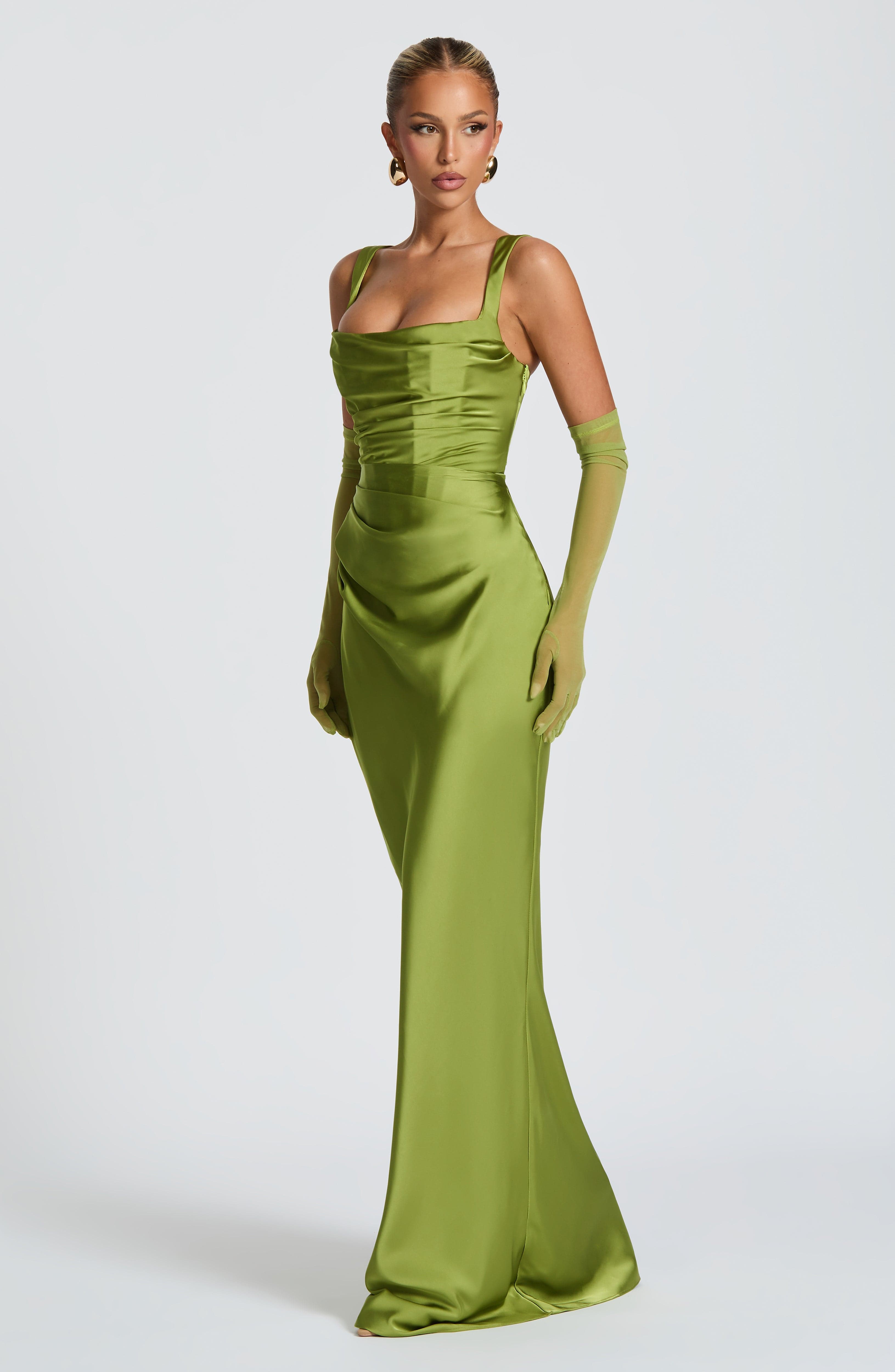 minilena Calanthe Maxi Dress Olive