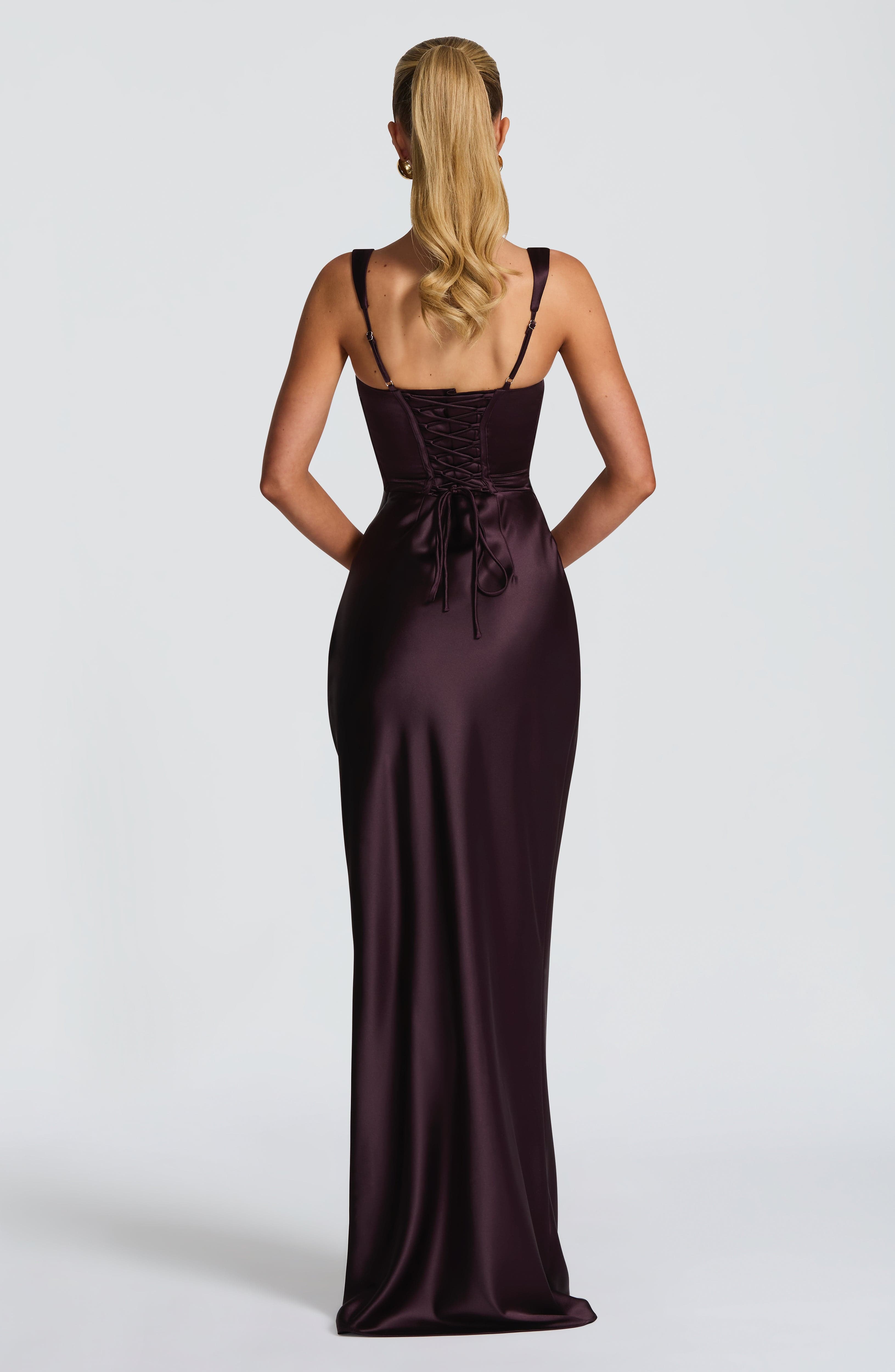 minilena Calanthe Maxi Dress Plum