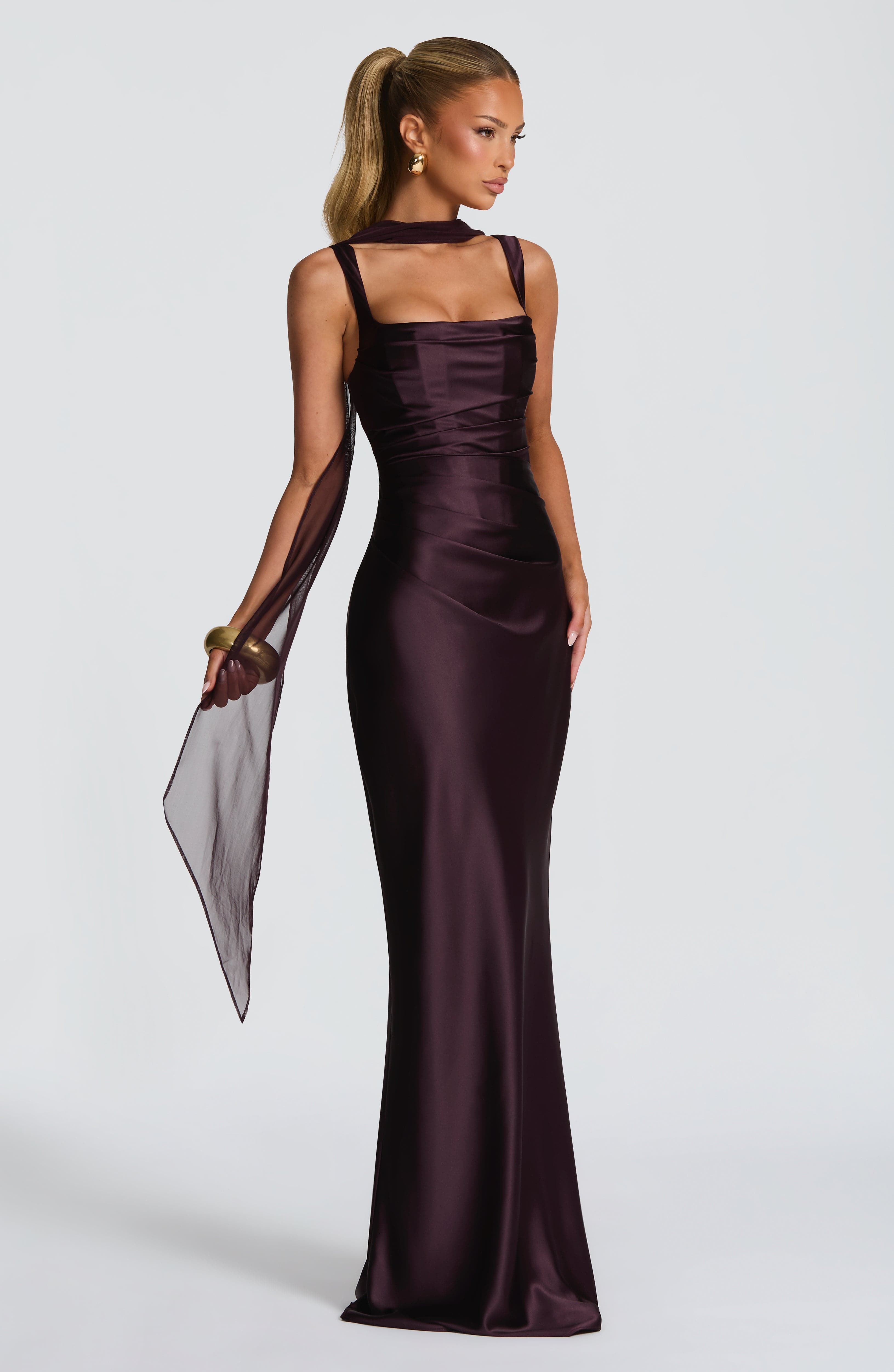 minilena Calanthe Maxi Dress Plum