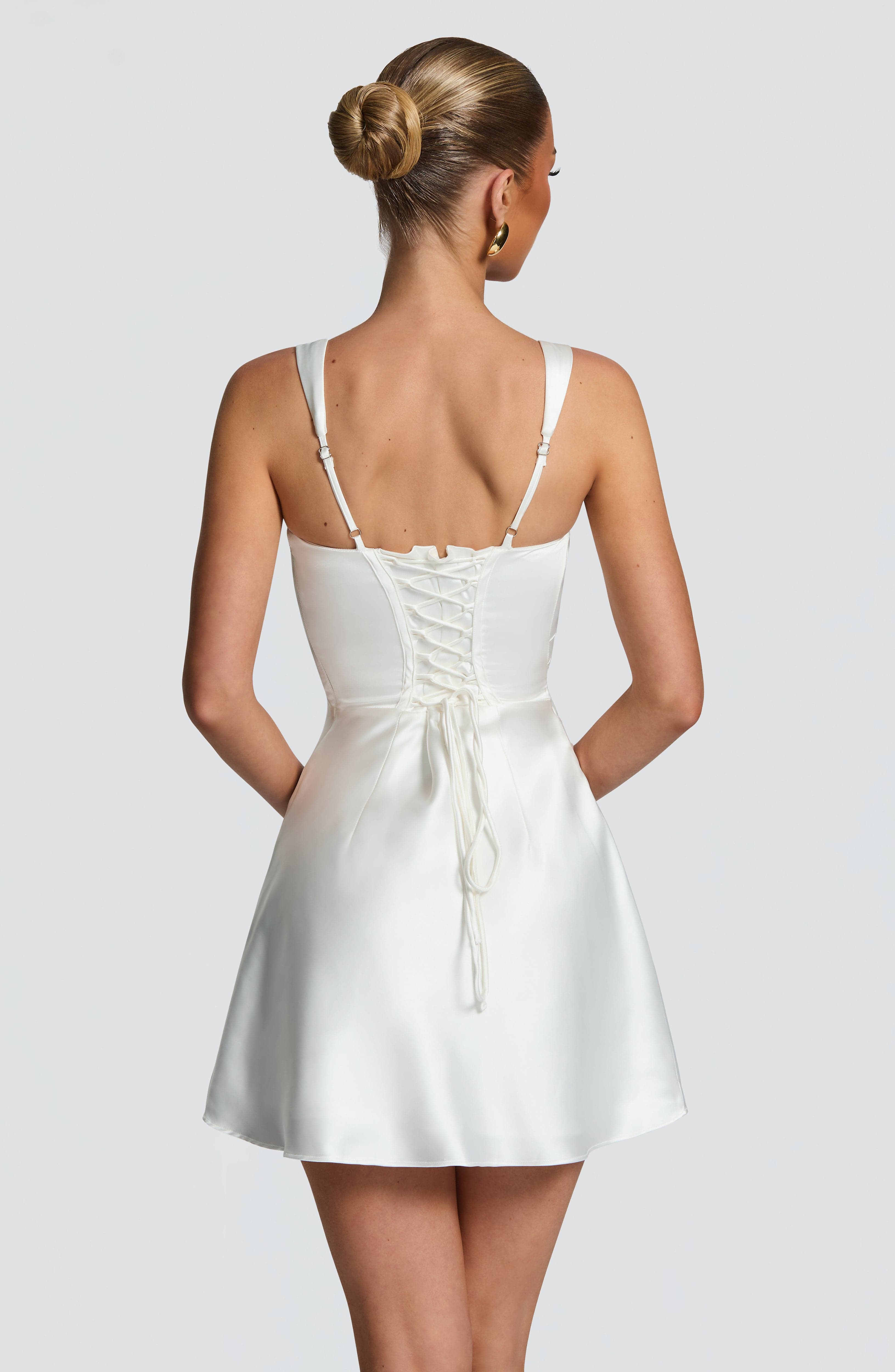 minilena Calanthe Mini Dress Ivory