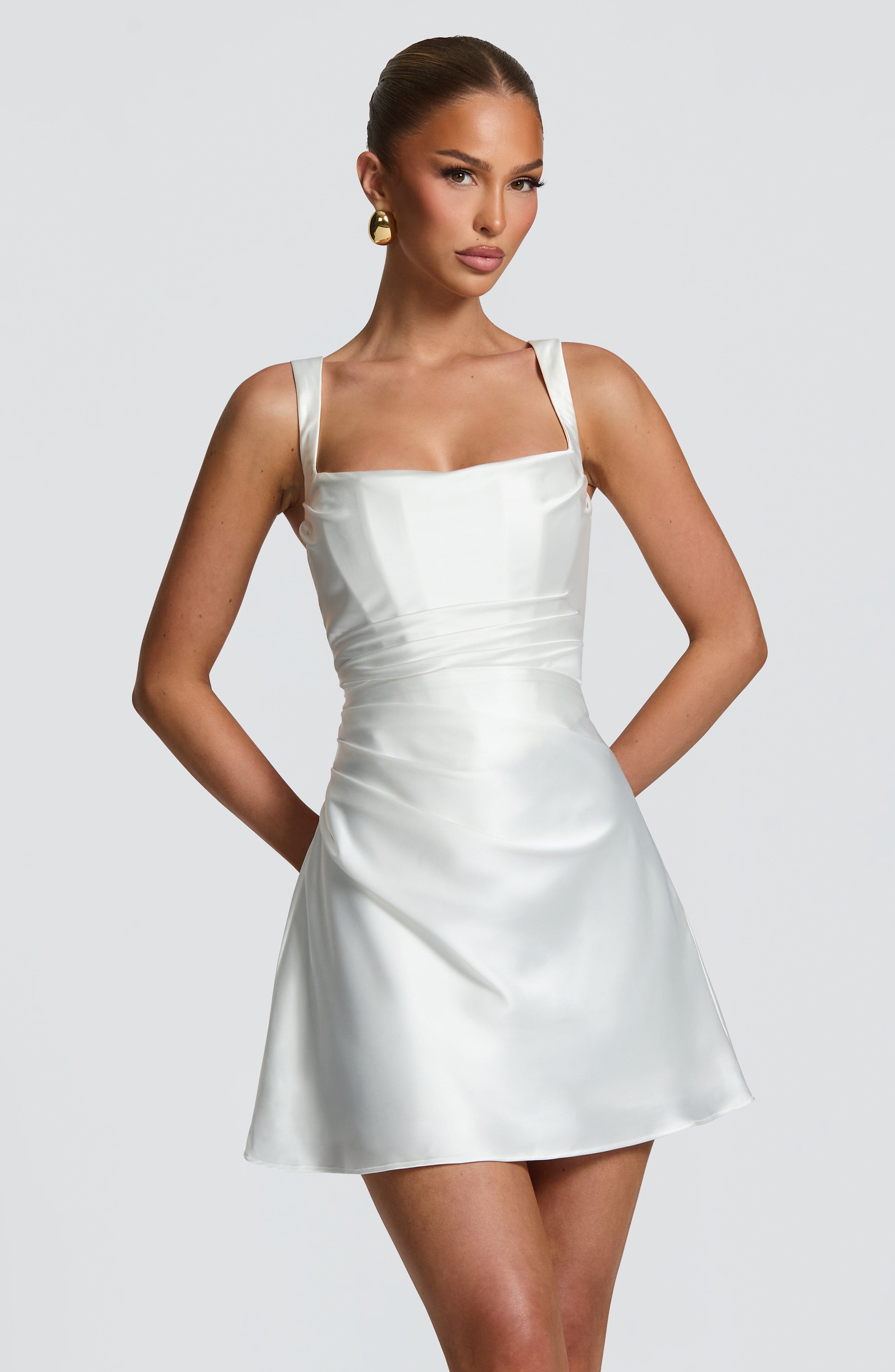 minilena Calanthe Mini Dress Ivory