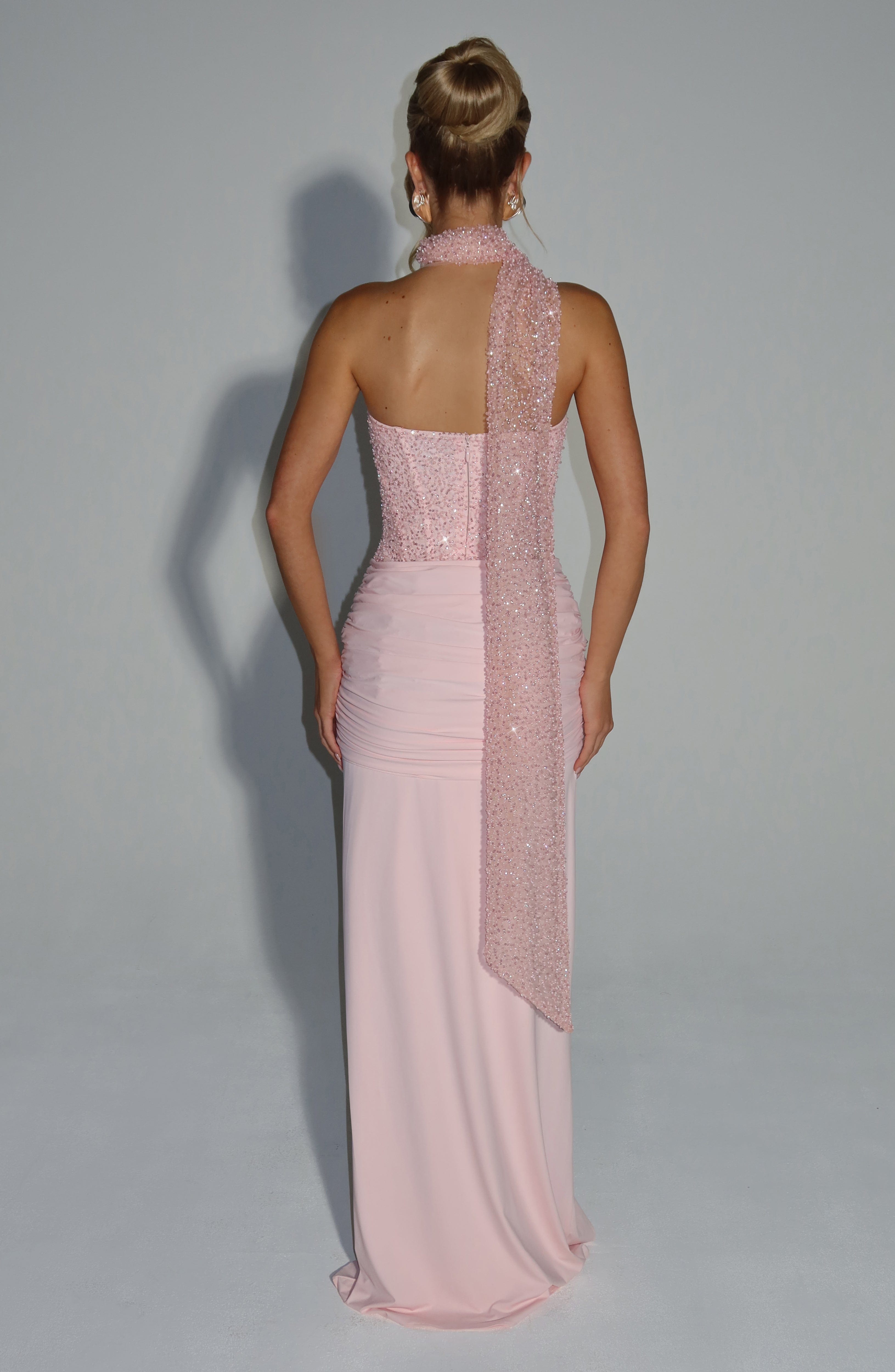 minilena Carina Maxi Dress Blush