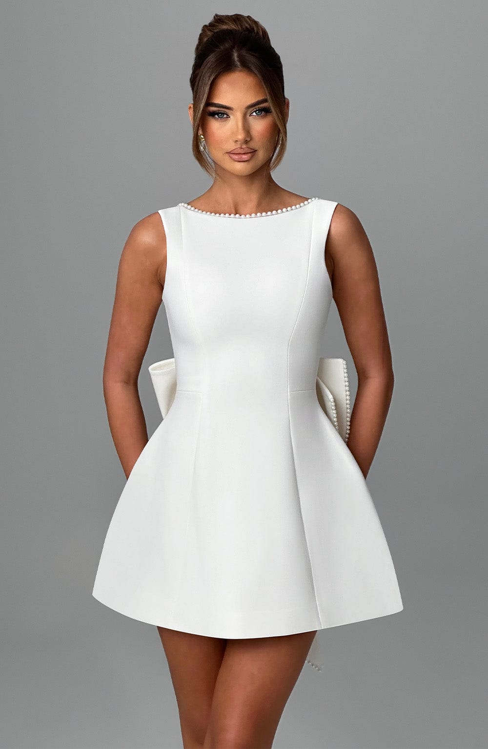 minilena Carrie Mini Dress Ivory