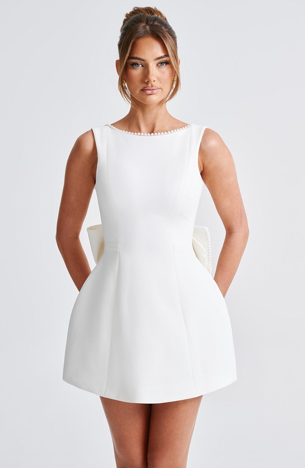 minilena Carrie Mini Dress Ivory