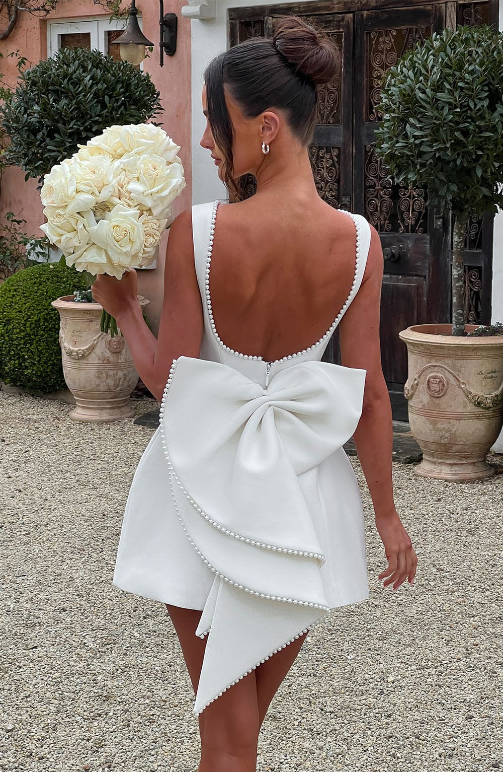 minilena Carrie Mini Dress Ivory