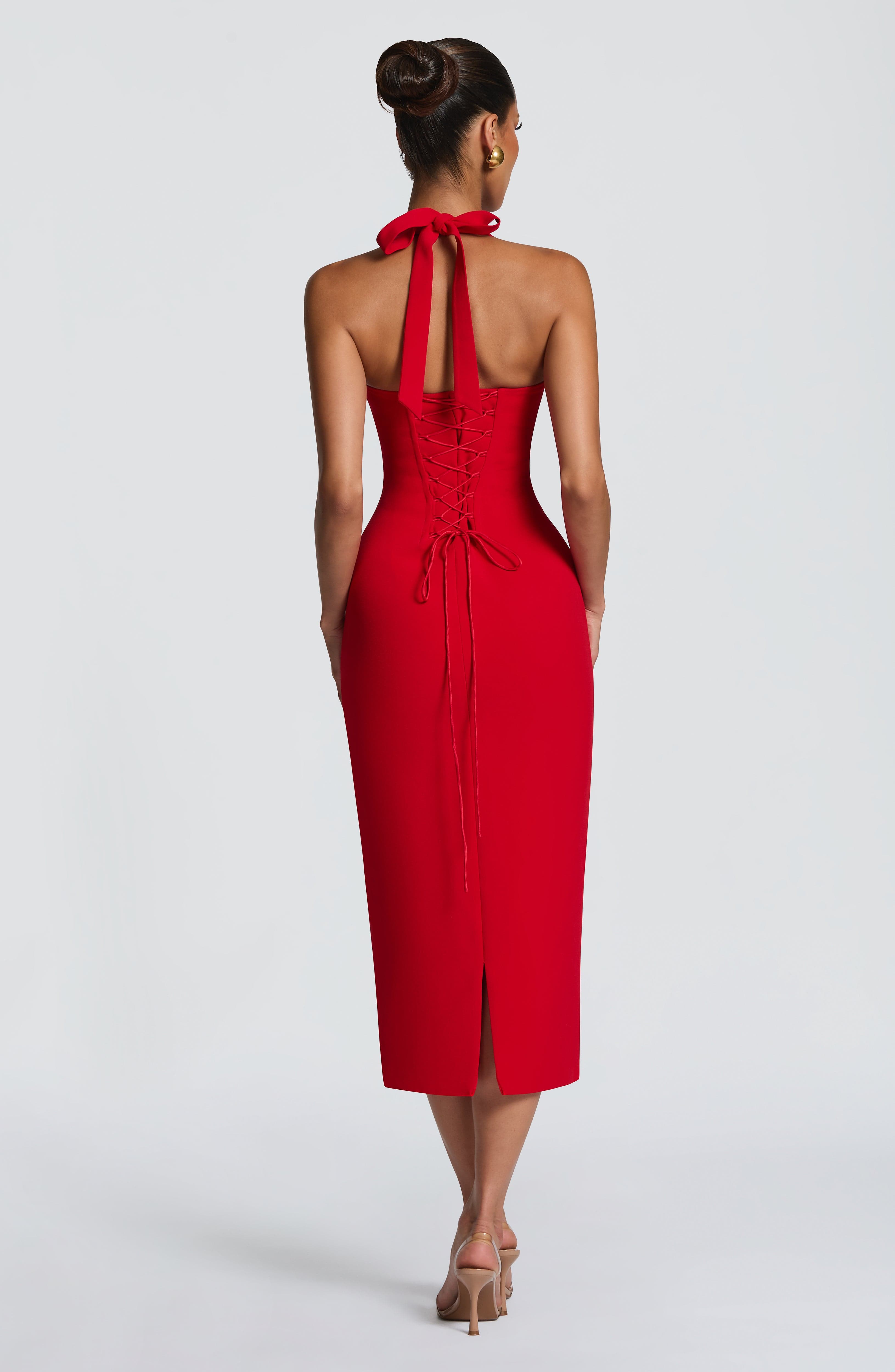 minilena Cassia Midi Dress Red