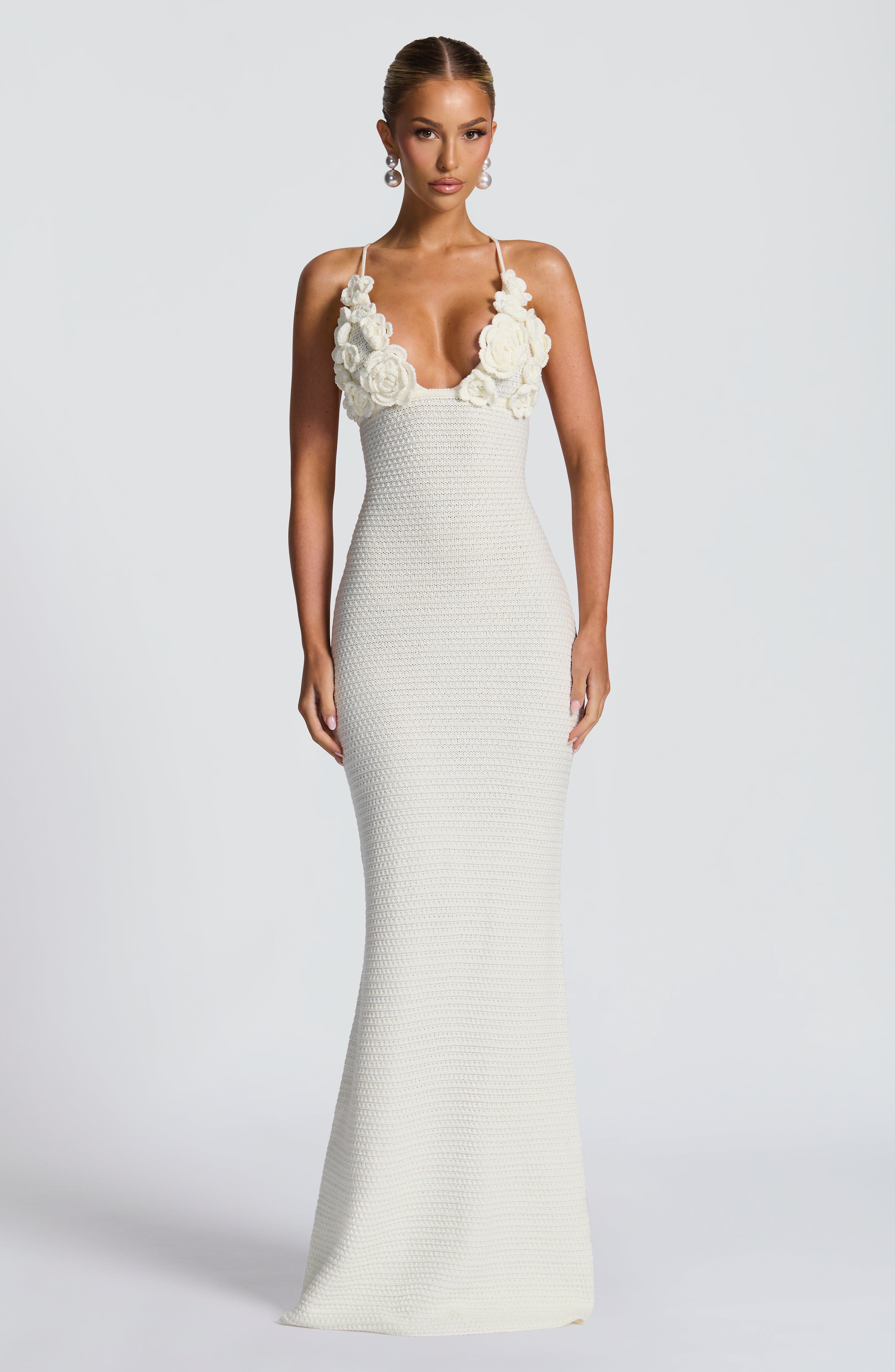 minilena Celaena Maxi Dress Ivory