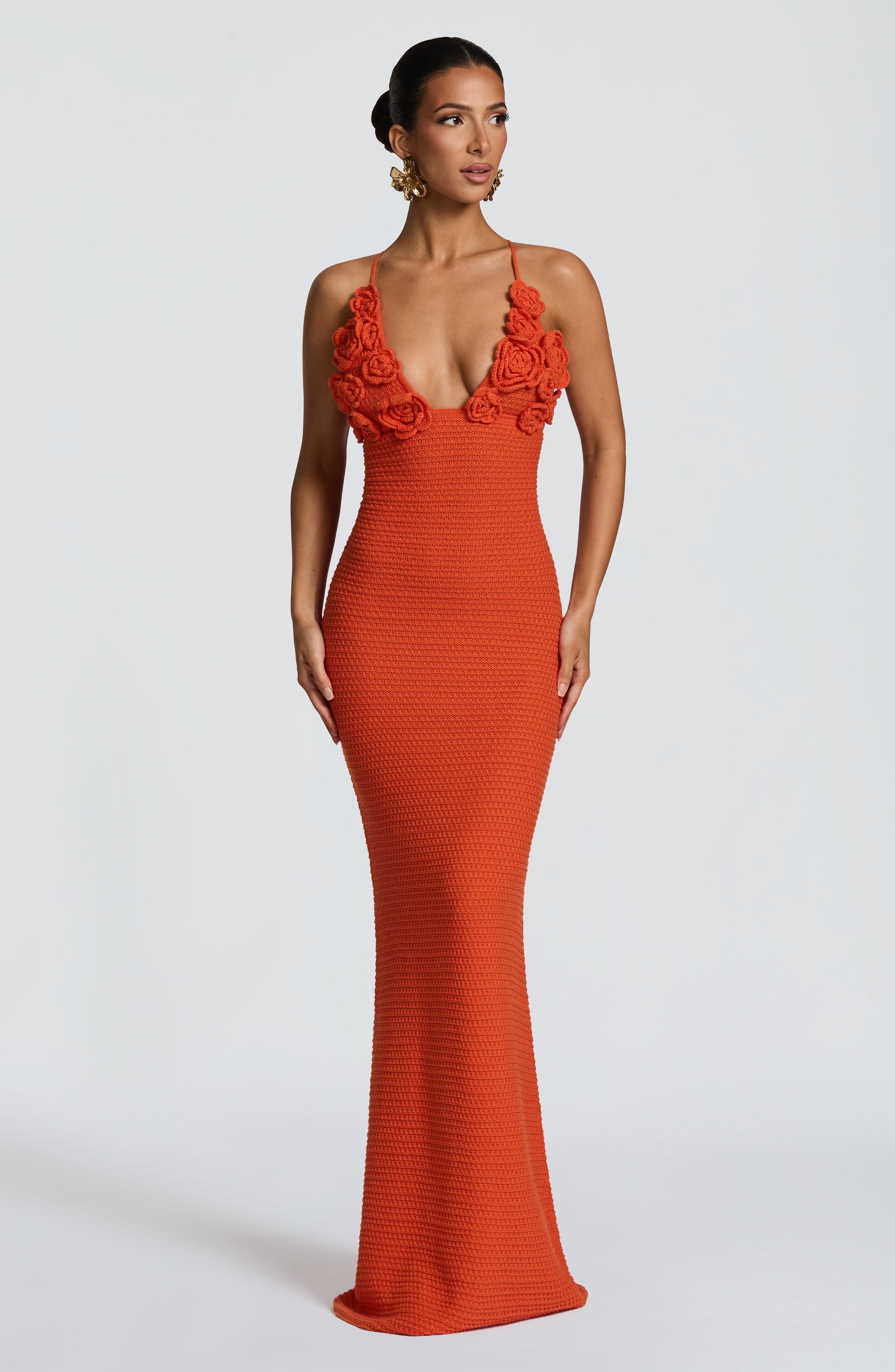 minilena Celaena Maxi Dress Orange
