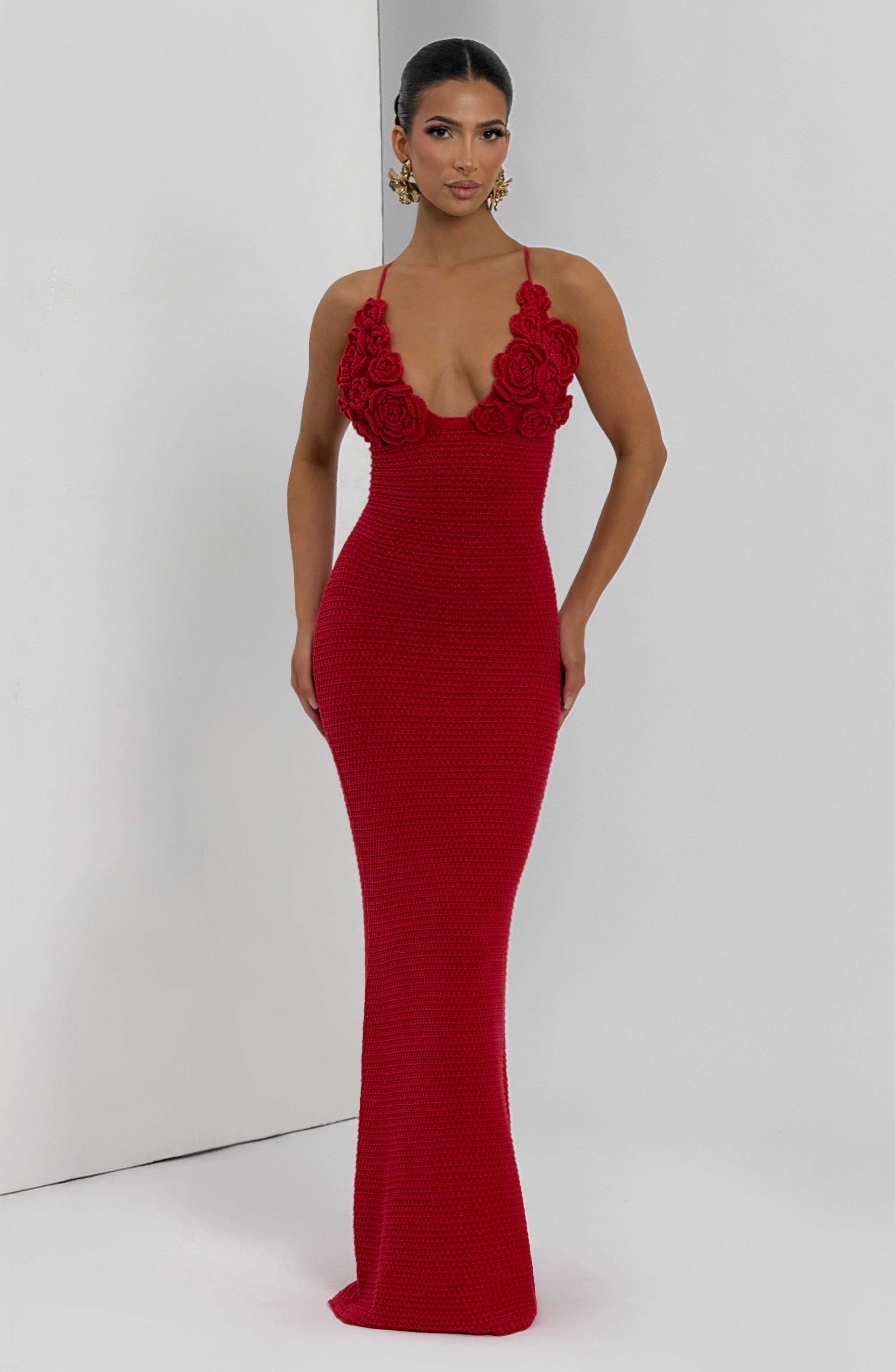 minilena Celaena Maxi Dress Red