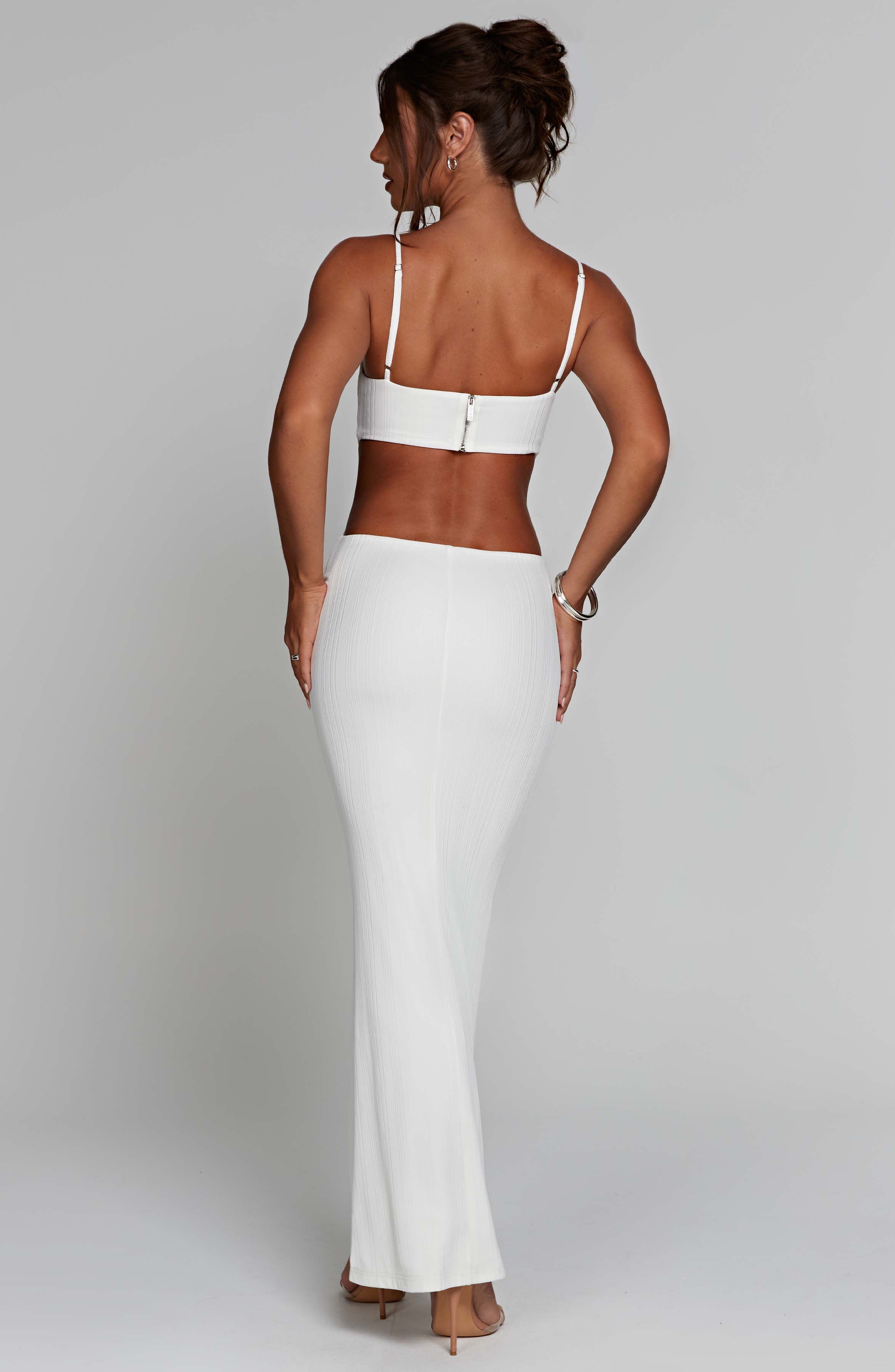 minilena Celine Maxi Dress White