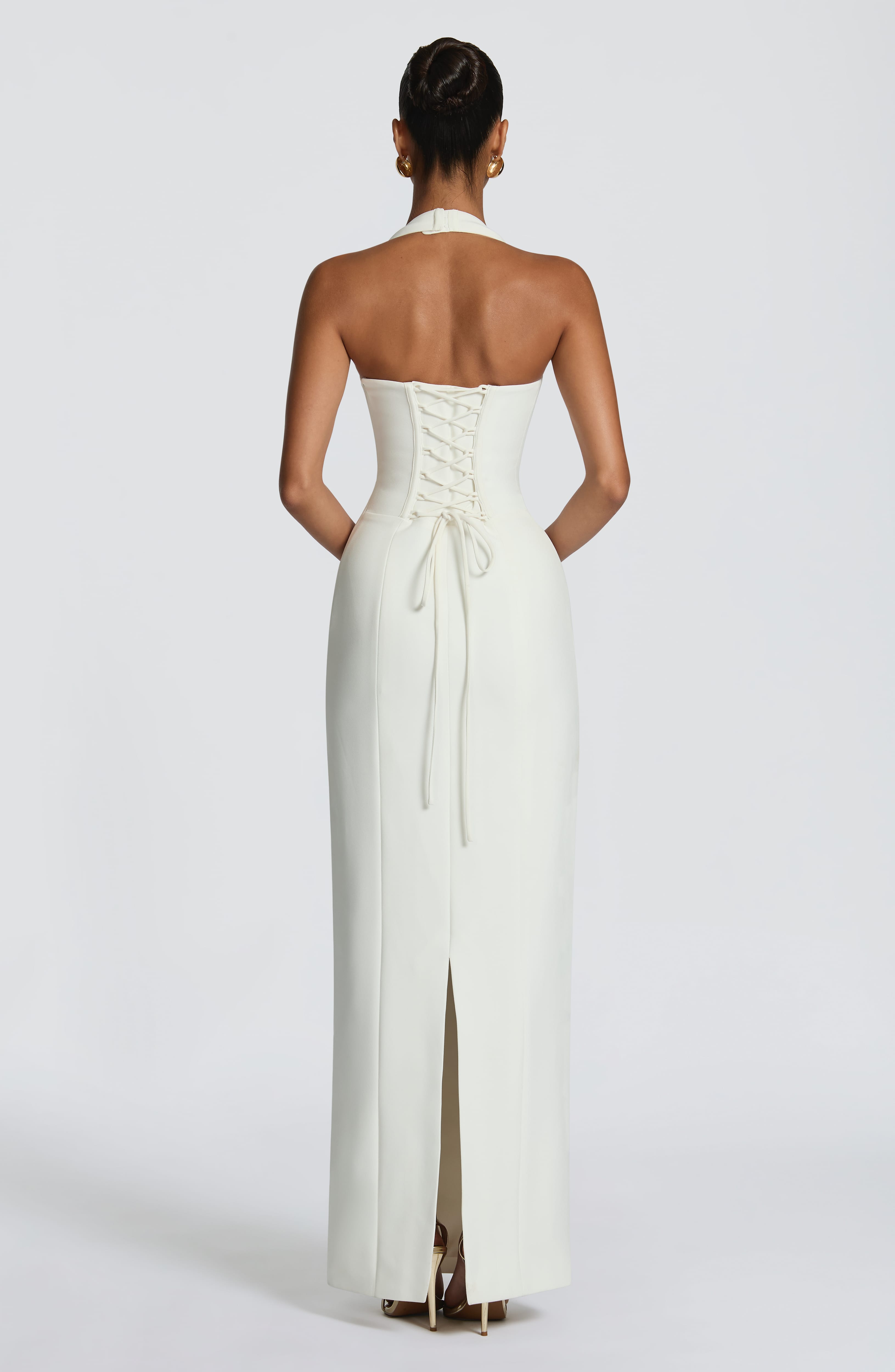 minilena Charlotte Maxi Dress Ivory