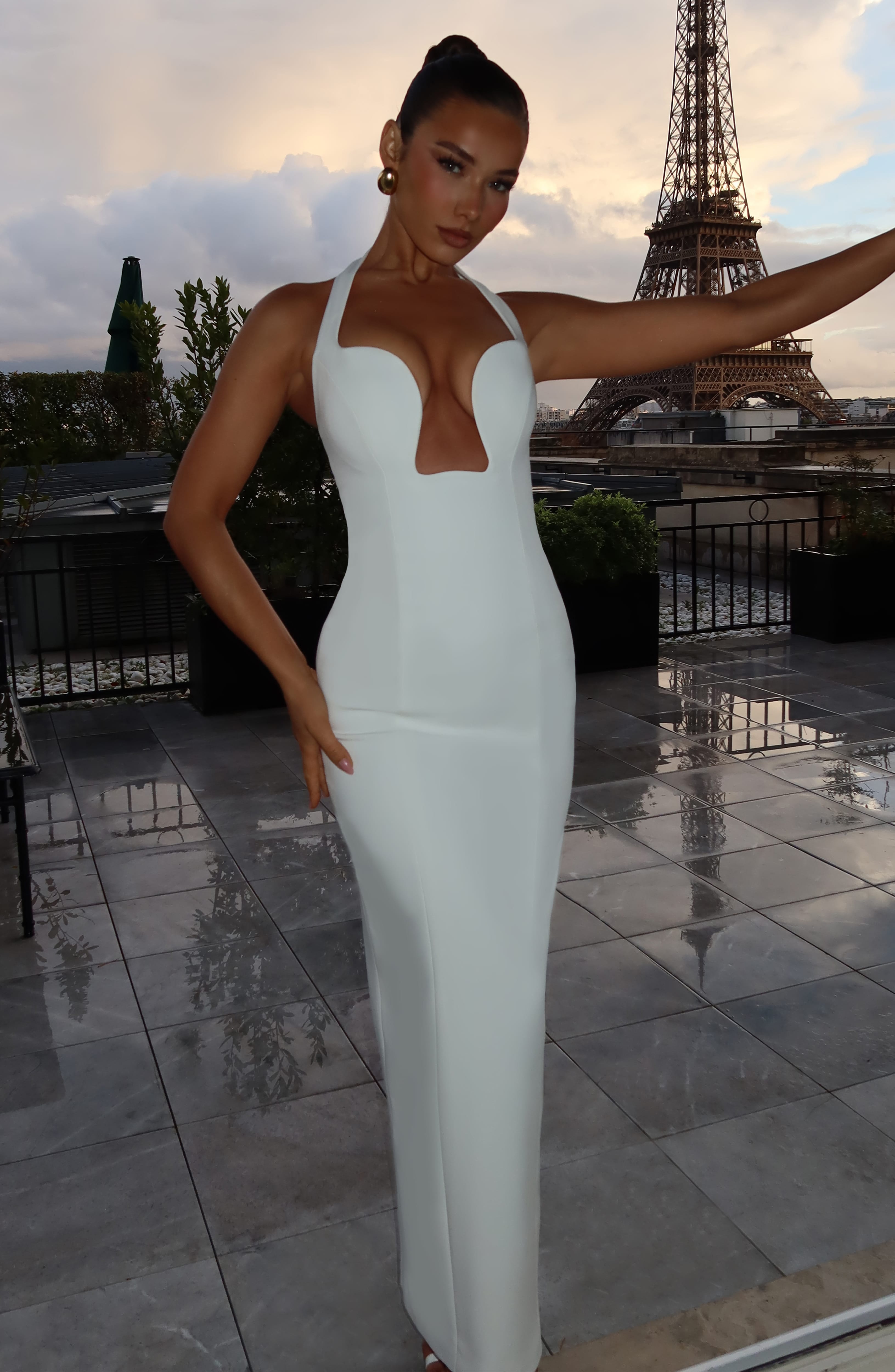minilena Charlotte Maxi Dress Ivory