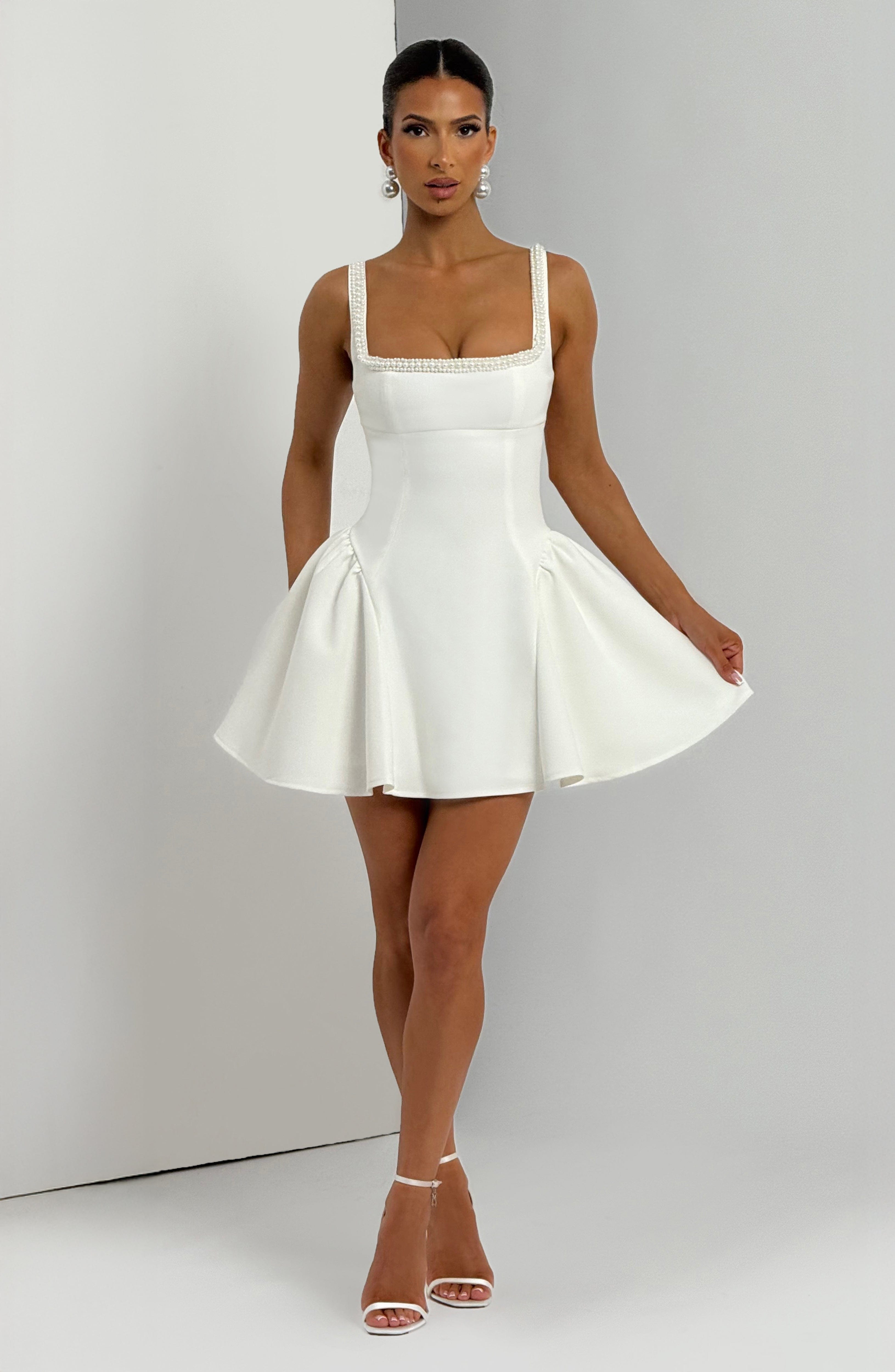minilena Christie Mini Dress Ivory