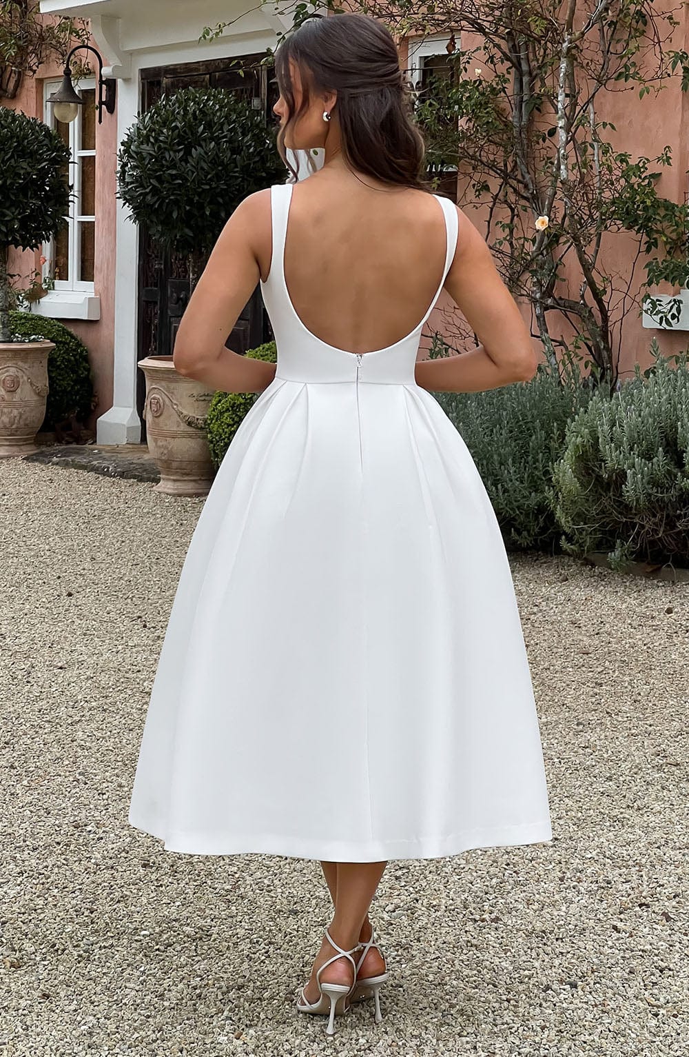 minilena Clarabella Midi Dress Ivory