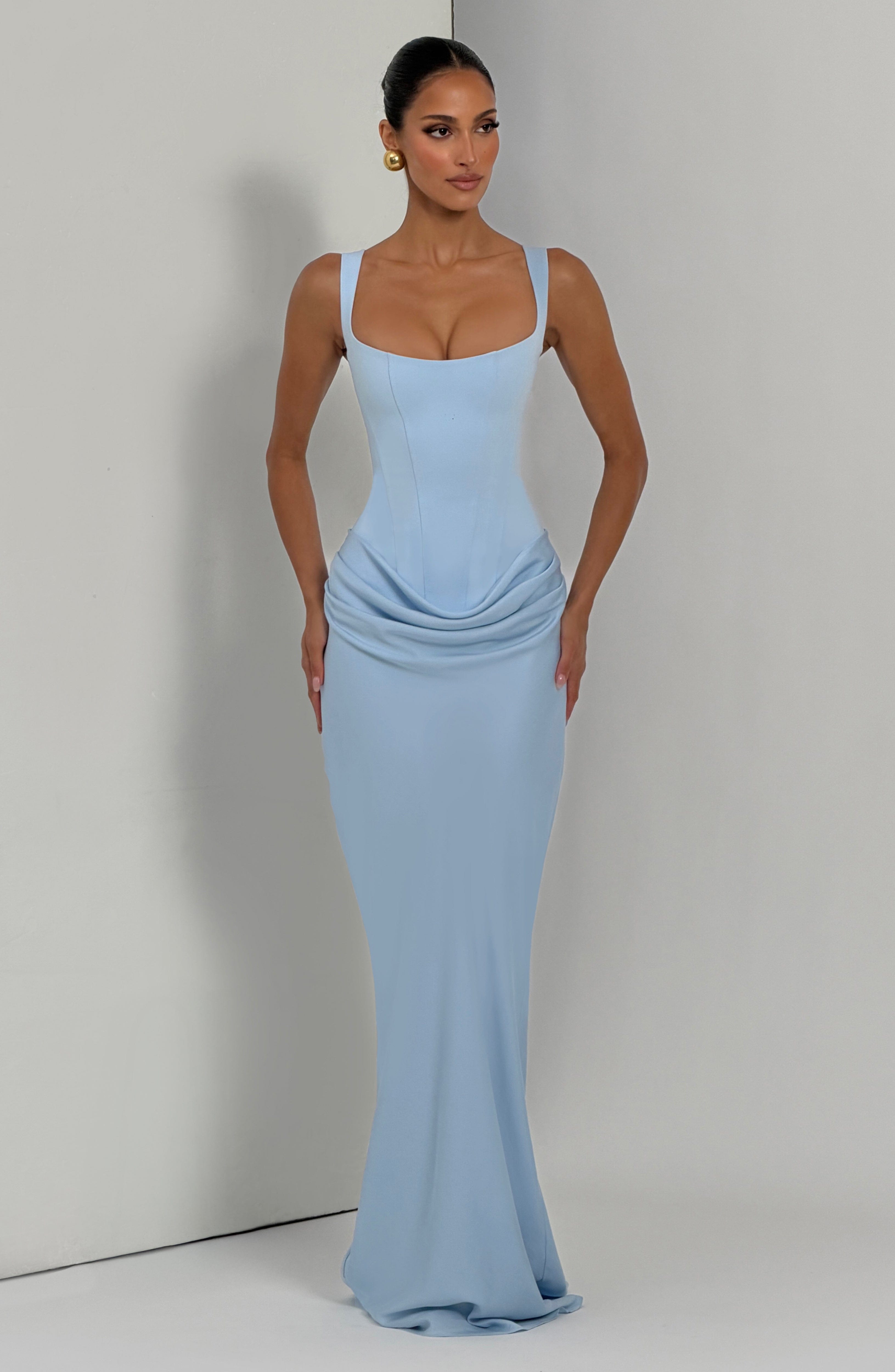 minilena Cornelia Maxi Dress Baby Blue