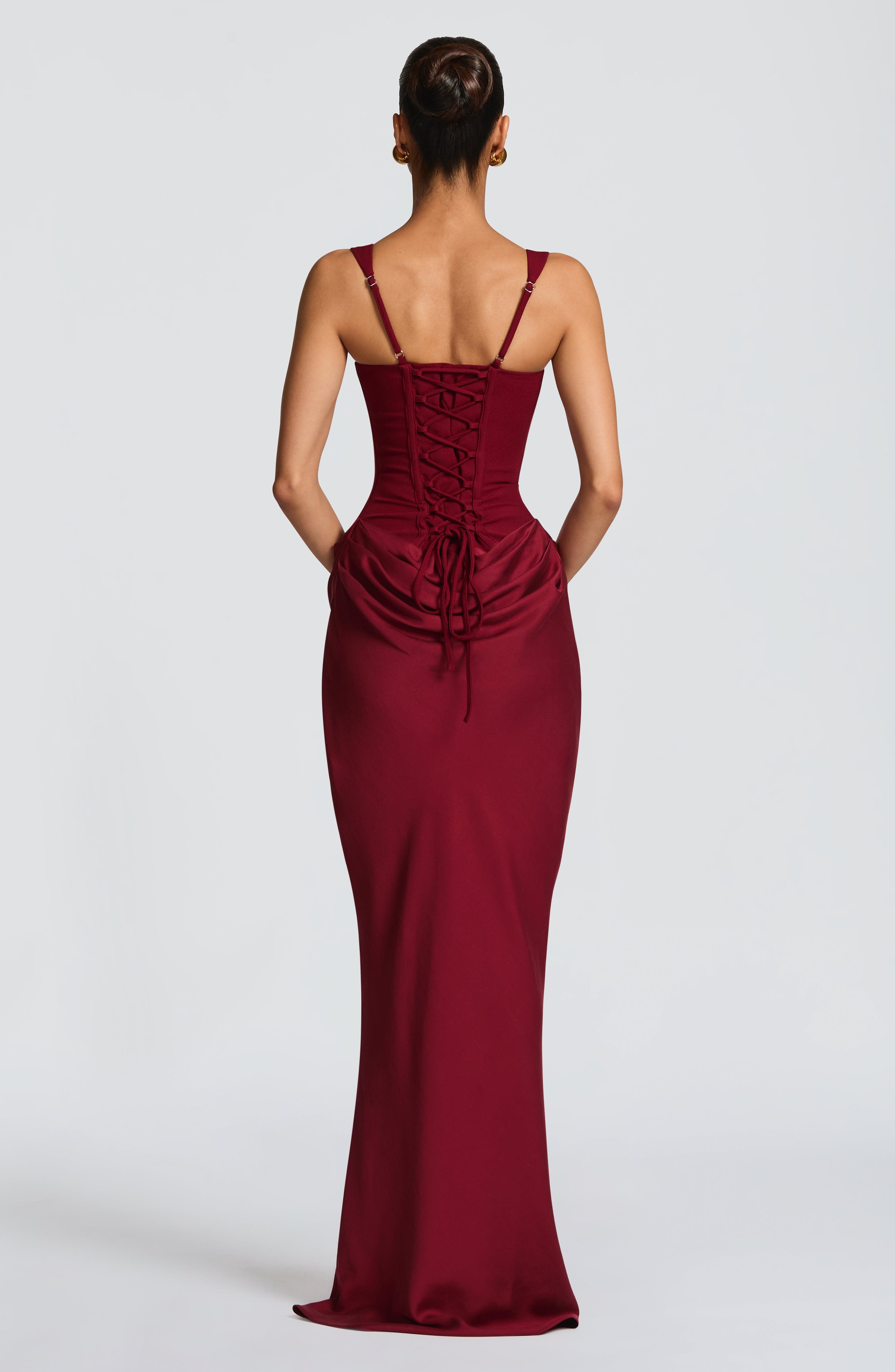 minilena Cornelia Maxi Dress Burgundy