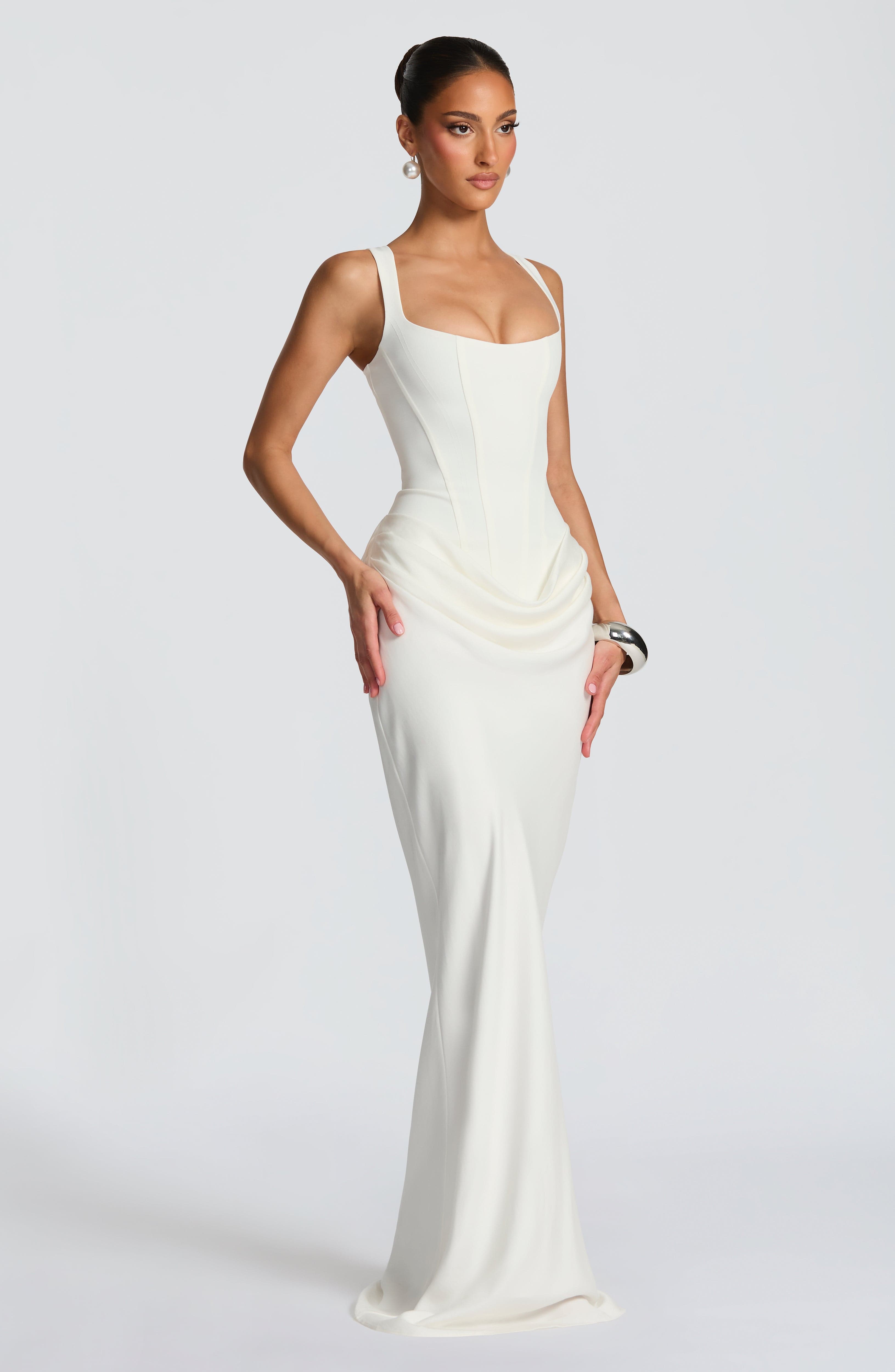 minilena Cornelia Maxi Dress Ivory