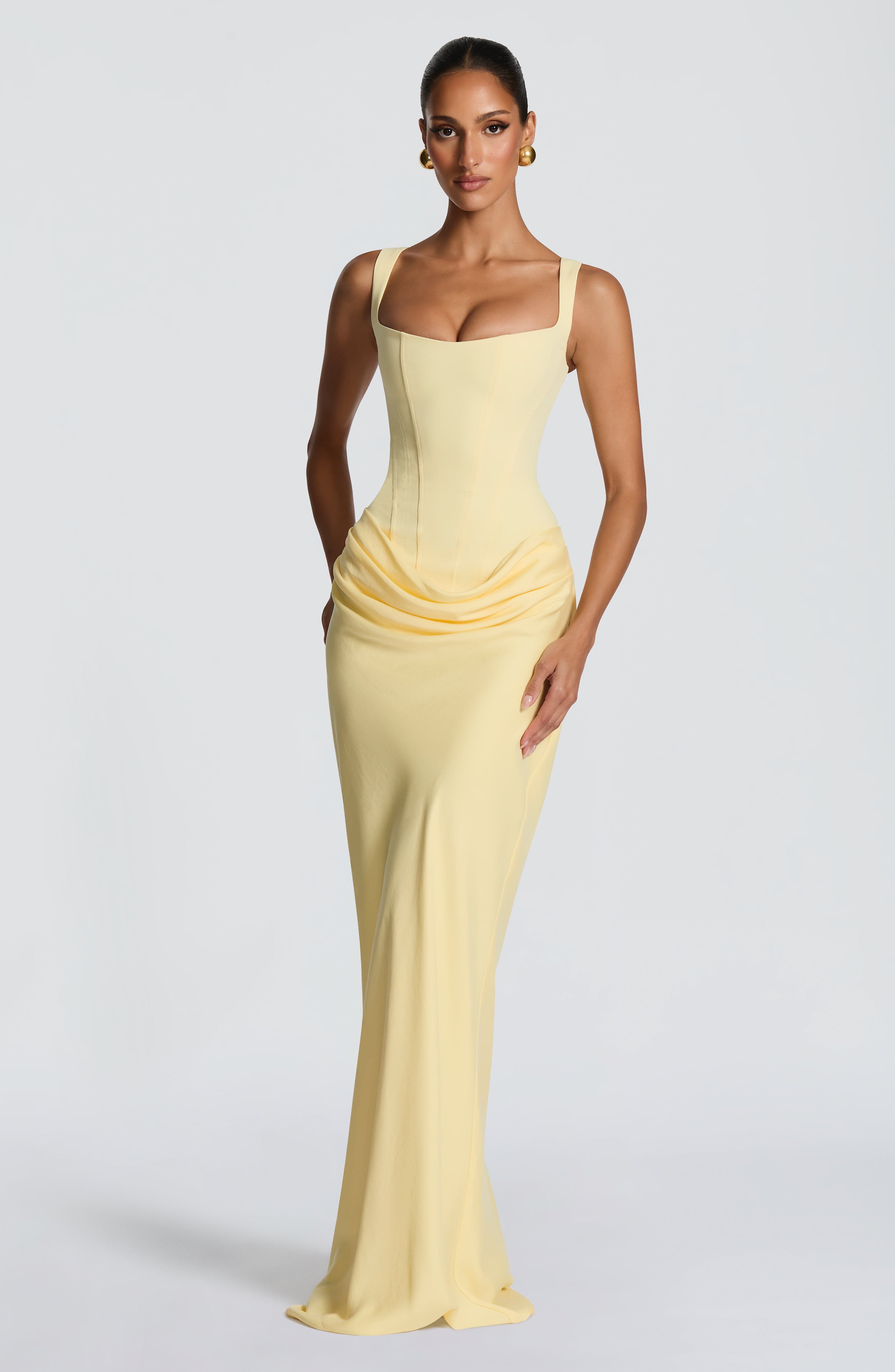 minilena Cornelia Maxi Dress Lemon