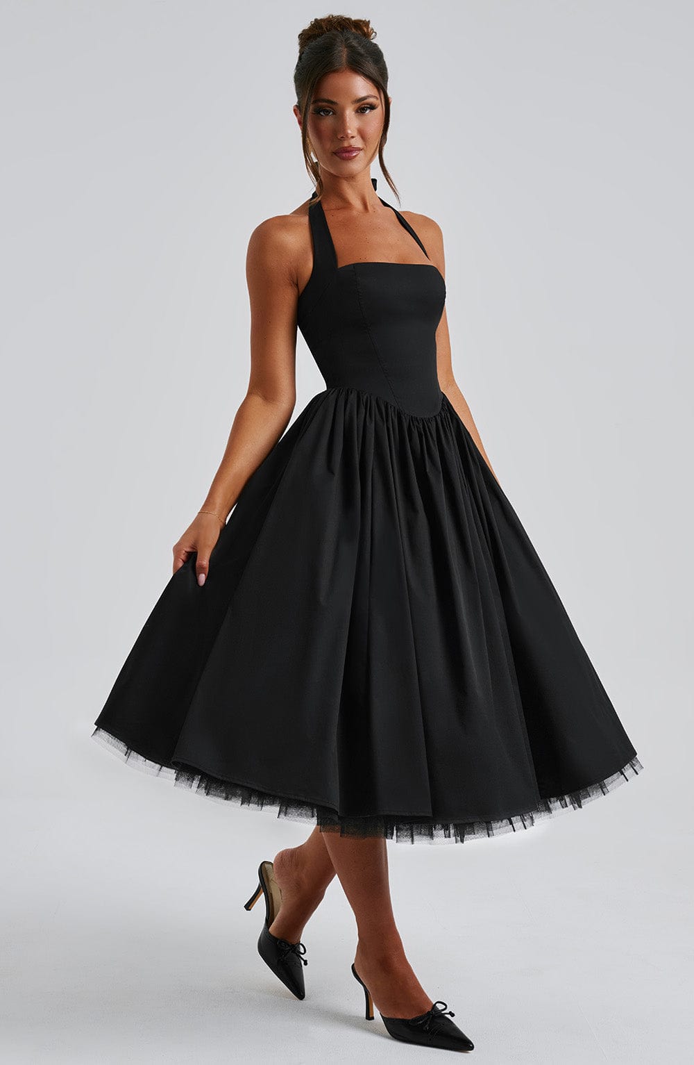 minilena Cressida Midi Dress Black