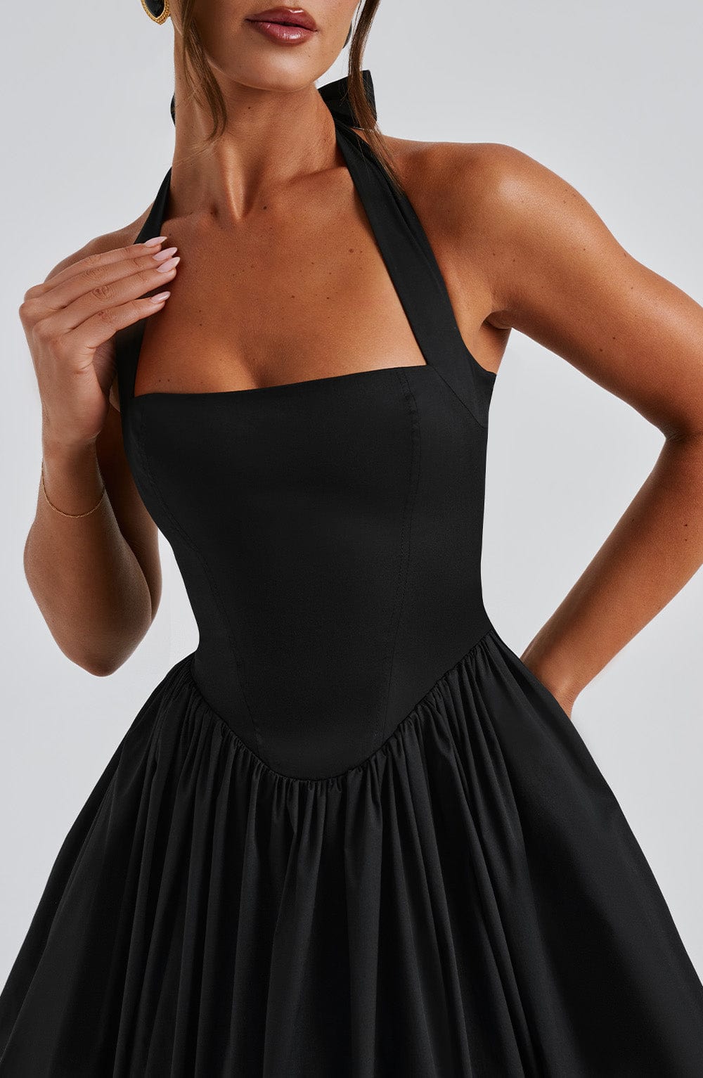 minilena Cressida Midi Dress Black