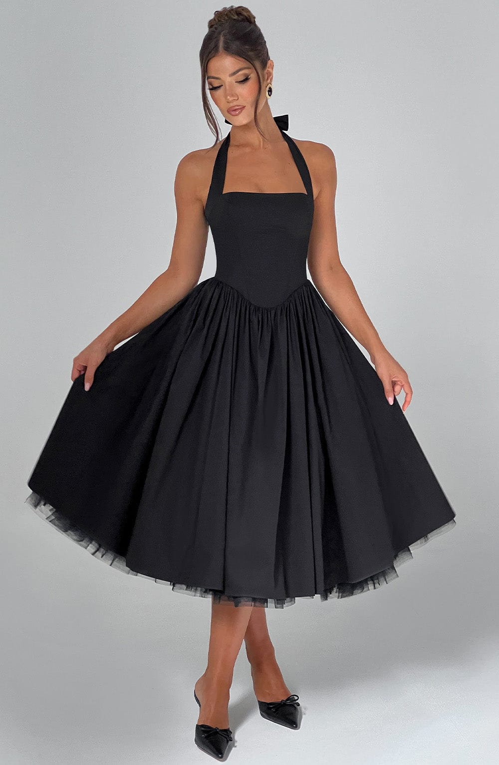 minilena Cressida Midi Dress Black