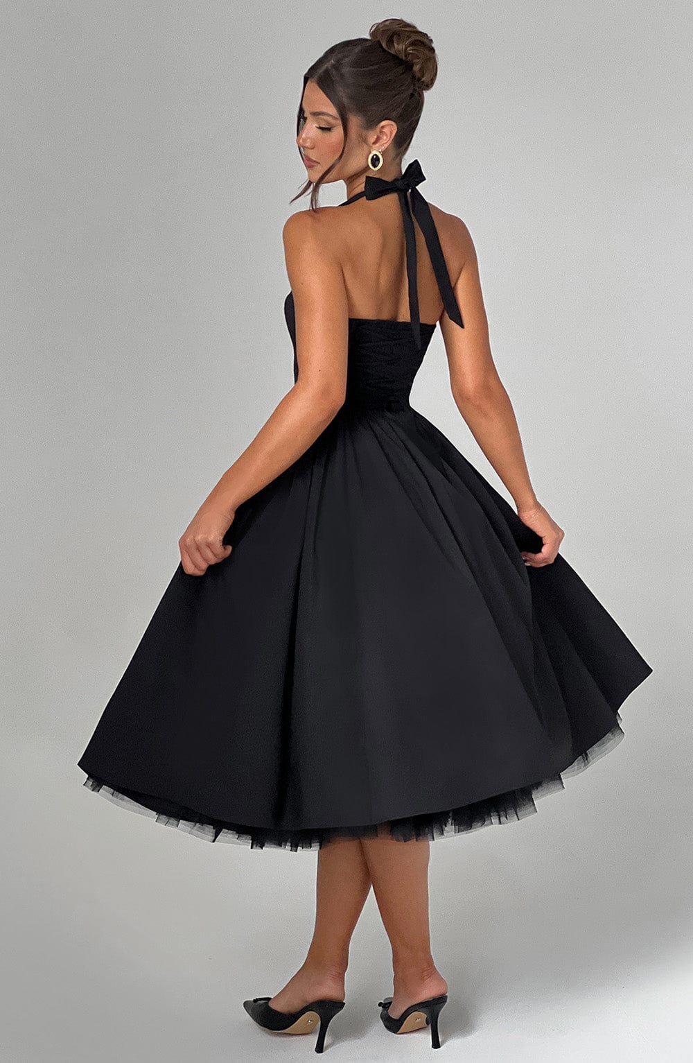 minilena Cressida Midi Dress Black