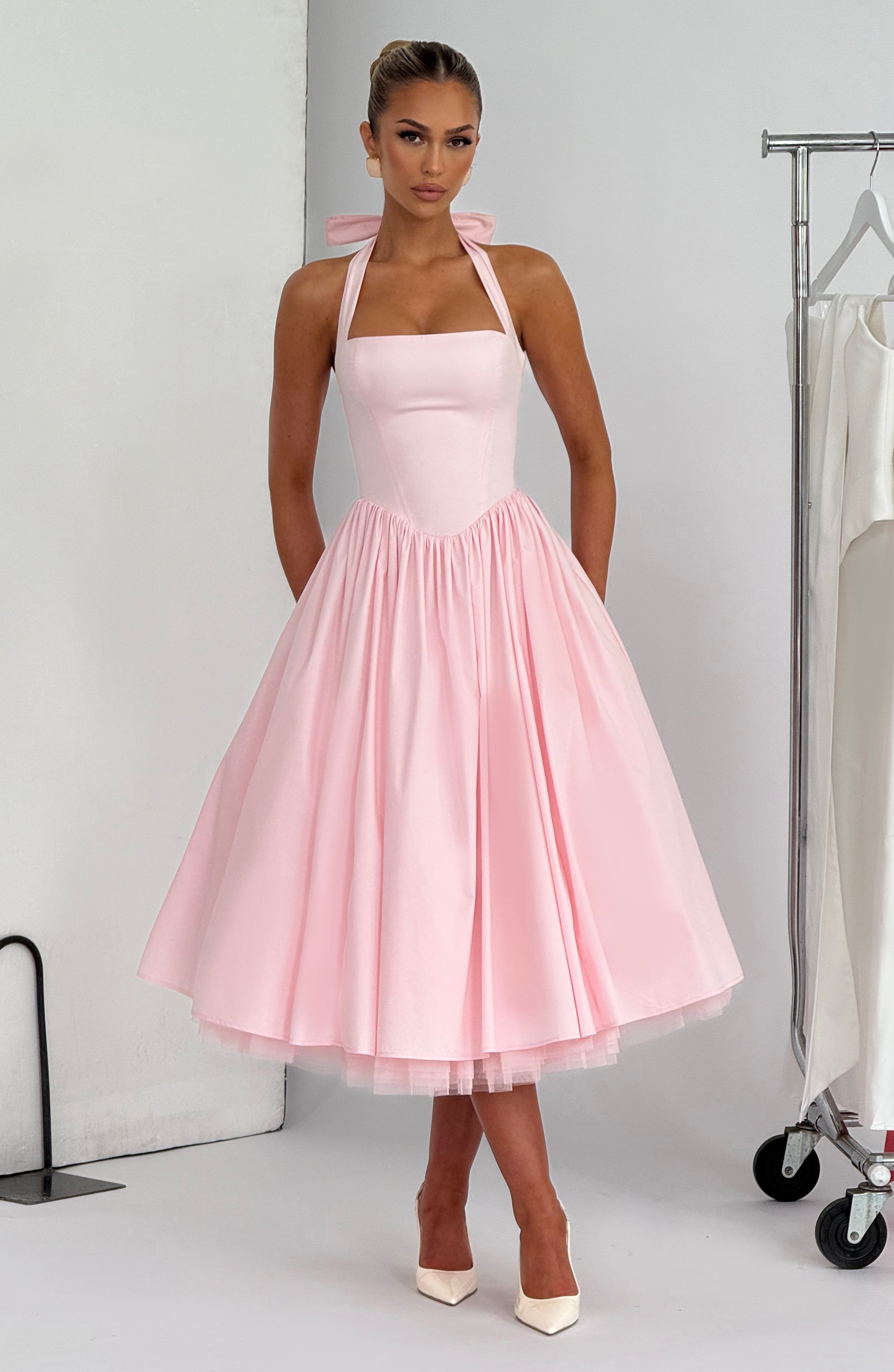 minilena Cressida Midi Dress Blush