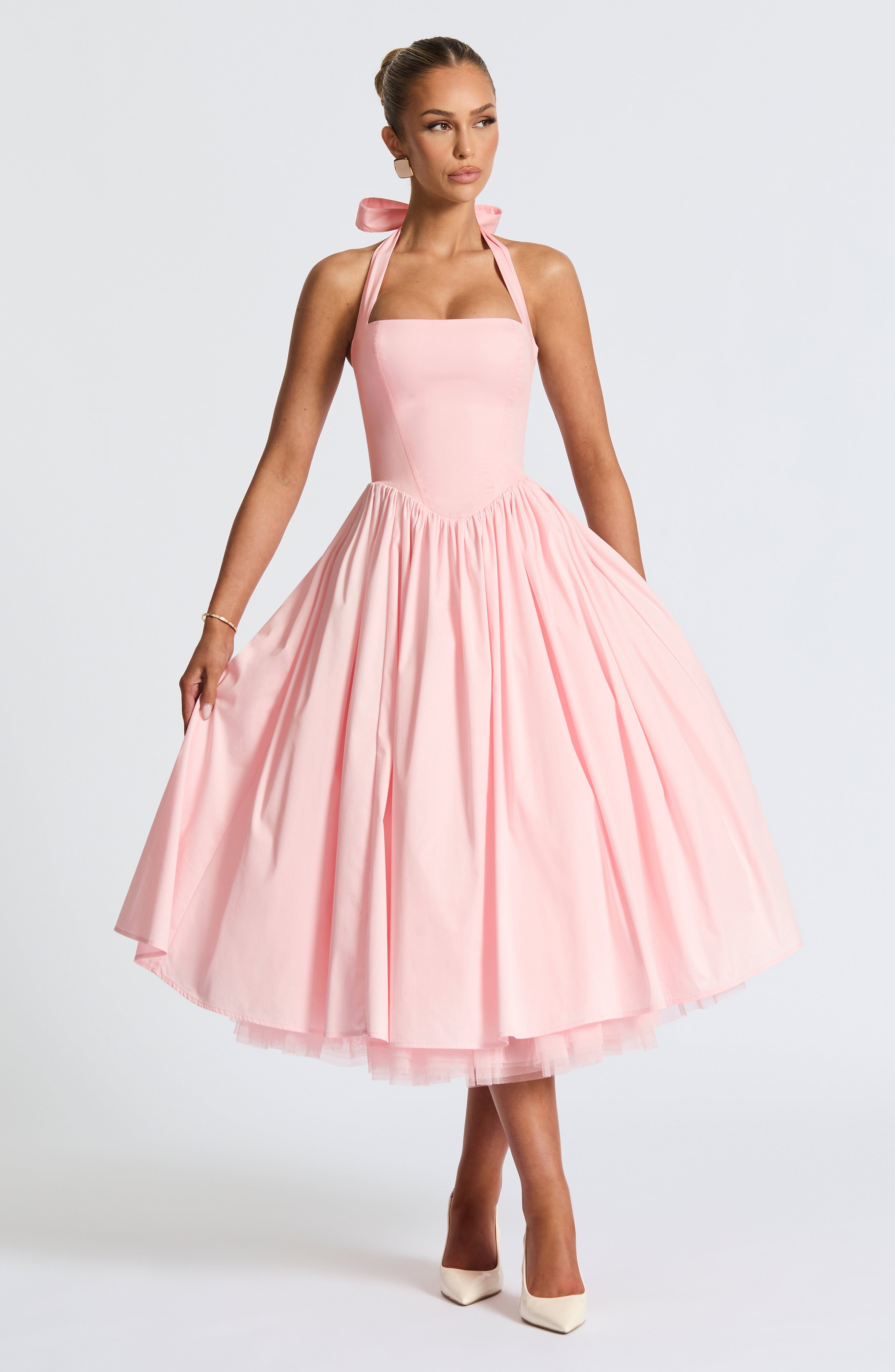 minilena Cressida Midi Dress Blush